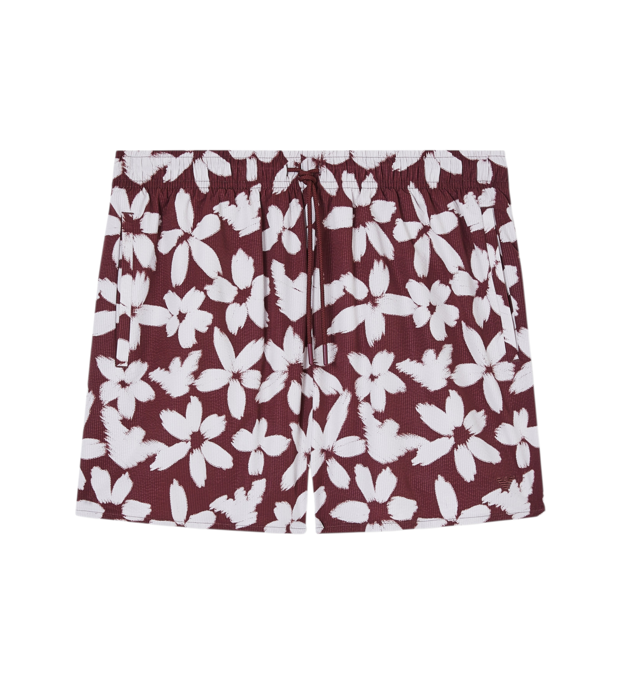 Emporio Armani für Herren. EM000583_AF20443 Eagle burgundy Badeanzug (M), Strandbekleidung, Polyester, Bordeaux