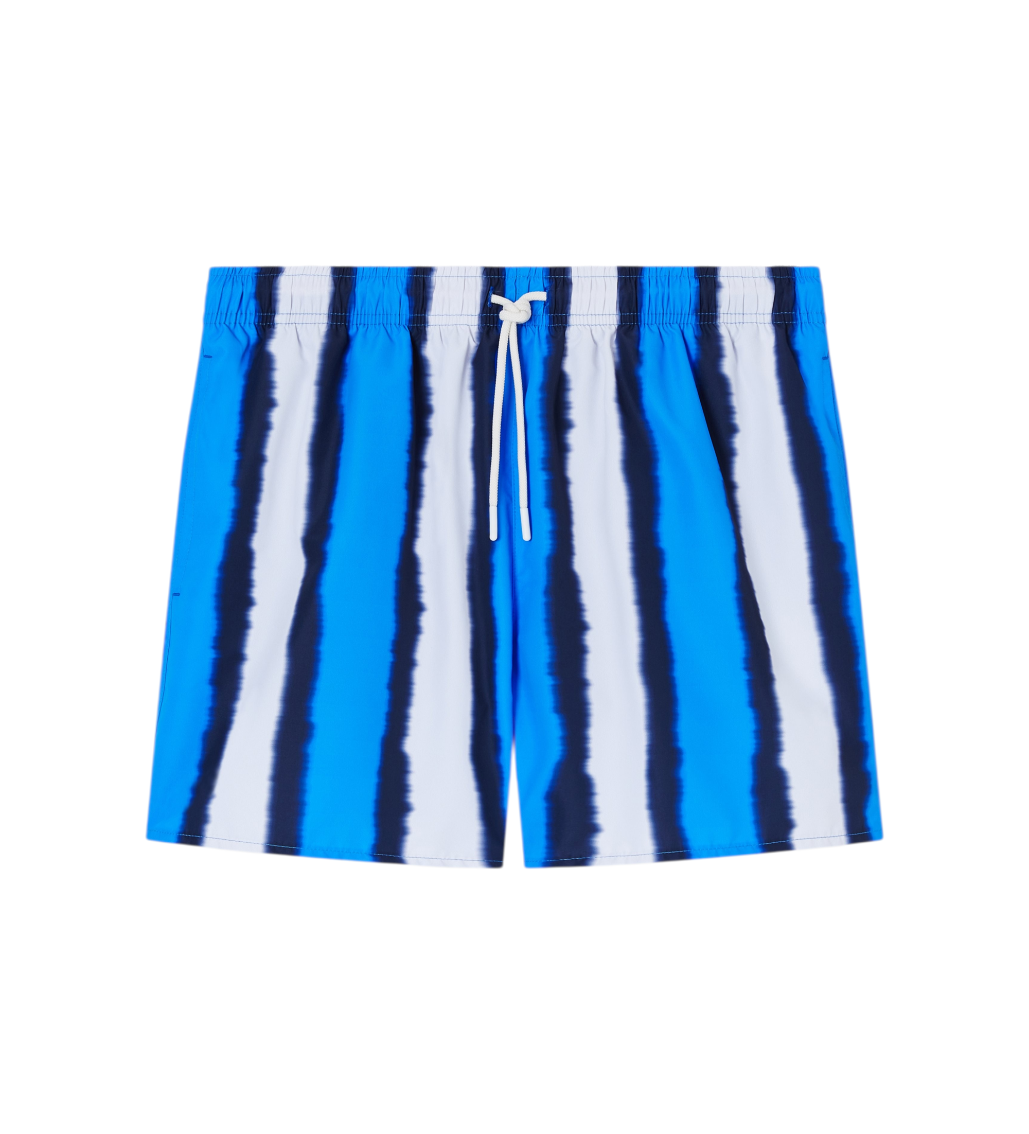 Emporio Armani für Herren. EM000583_AF20446 Blau gestreifter Badeanzug mit Schatteneffekt (M), Strandbekleidung, Polyester
