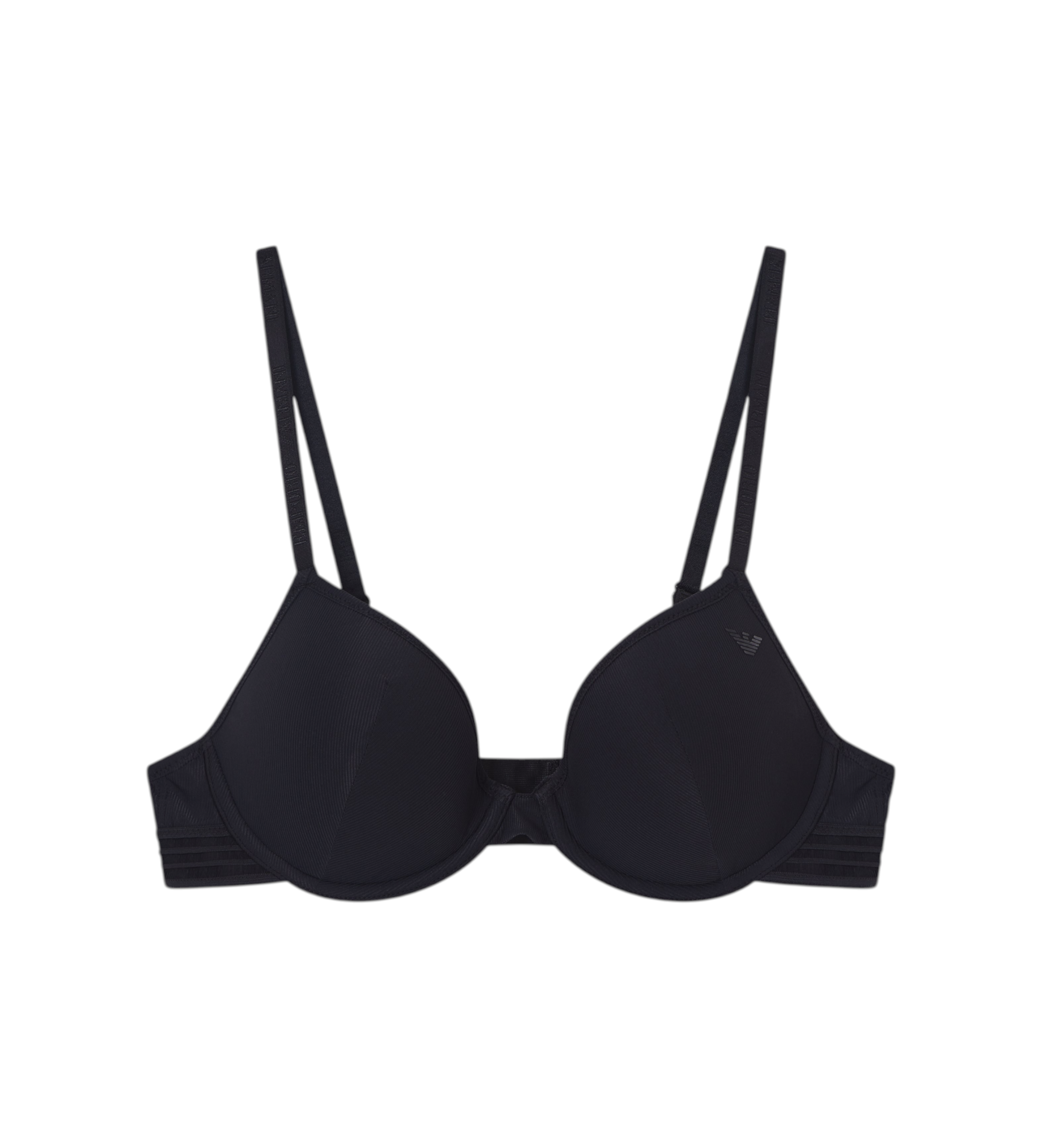 Emporio Armani für Damen. EW001838_AF19029 Schwarzer gepolsterter BH (100C), Heimtextilien, Polyamid