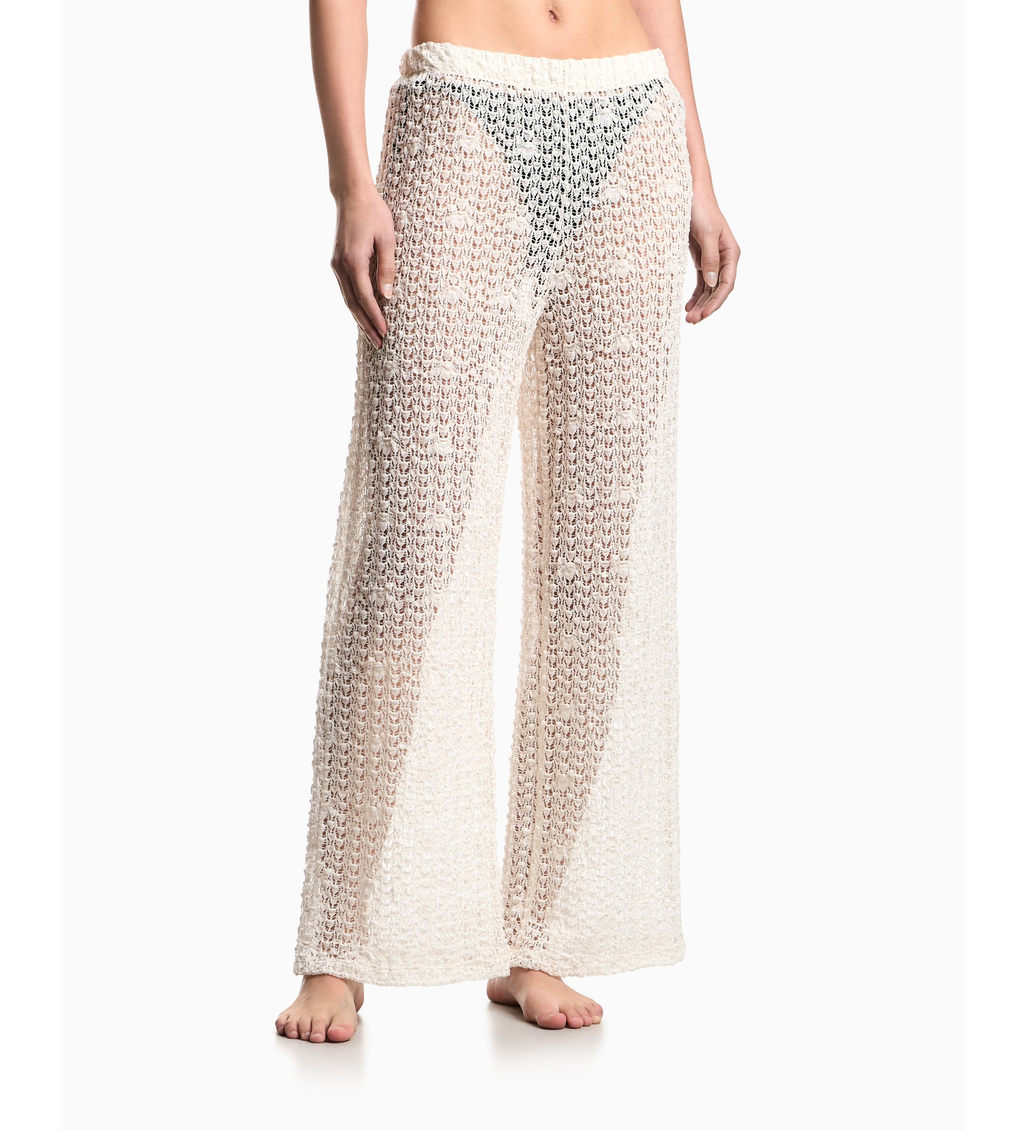 Emporio Armani für Damen. EW003420_AF20251 Beige Strandhose (XL), Lässig, Baumwolle