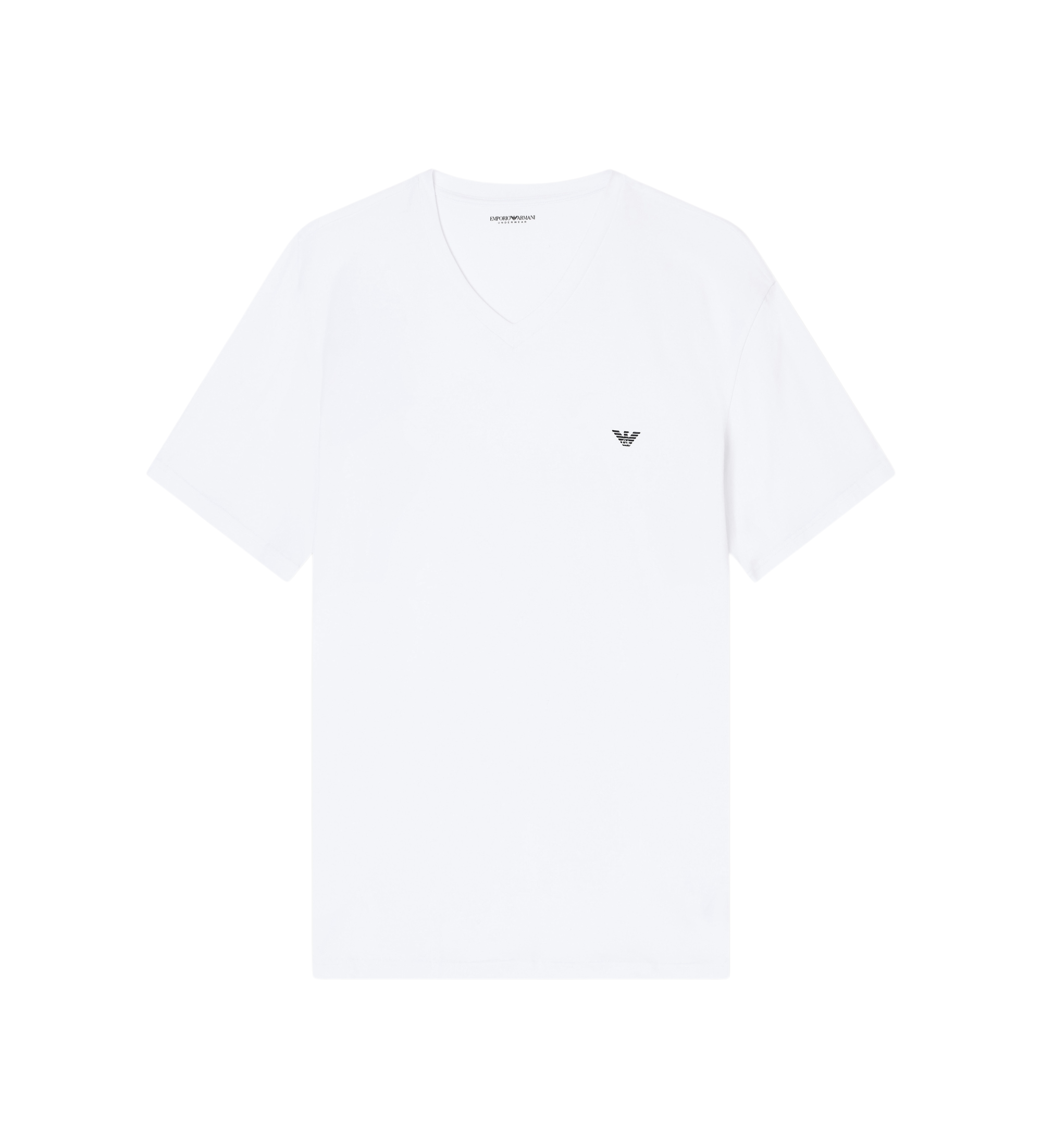Emporio Armani für Herren. EM000380_AF14133 T-shirt Home V weiß (L), Heimtextilien, Baumwolle, Kurzarm