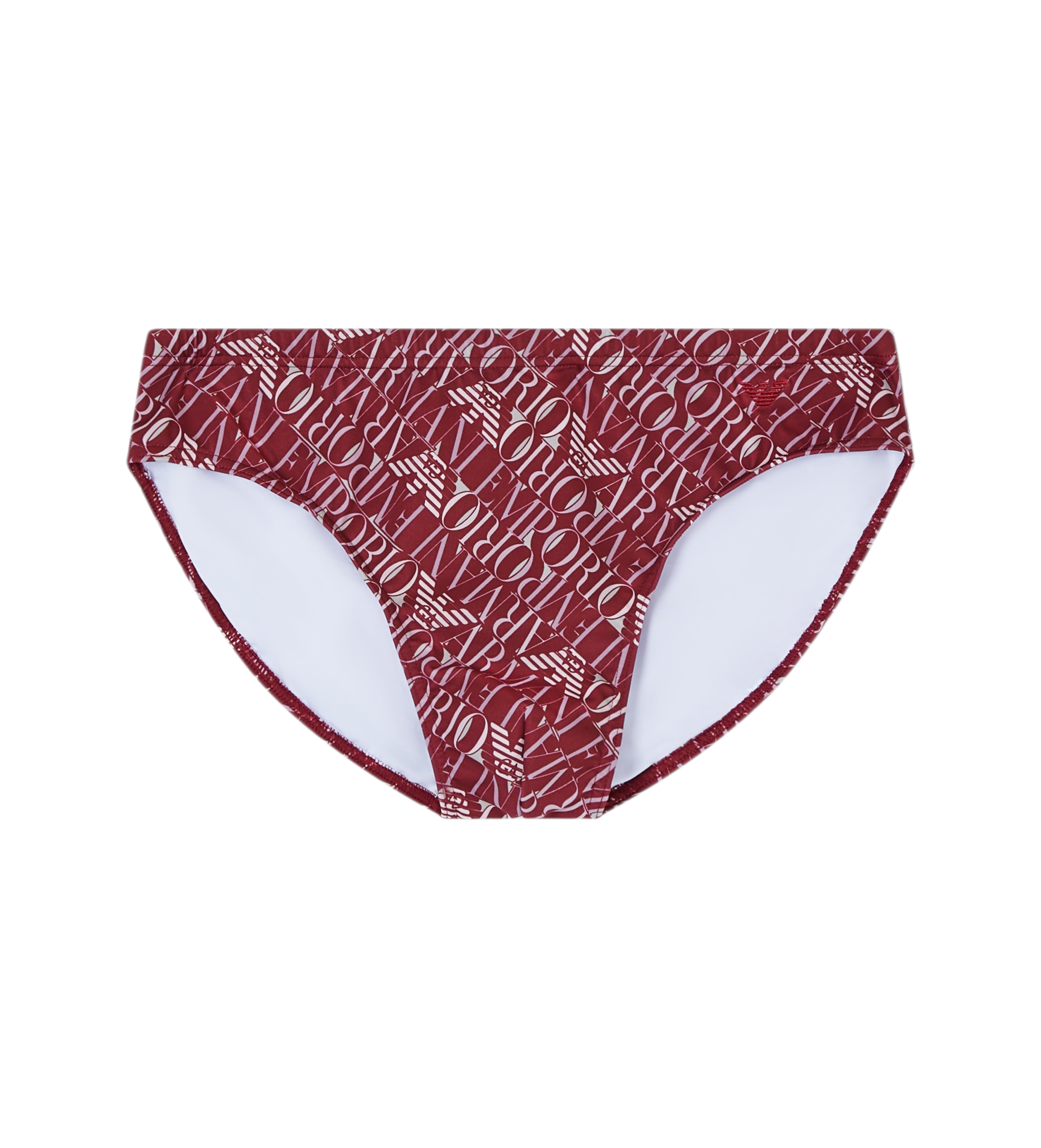 Emporio Armani für Herren. EM000575_AF20437 Slip All burgunderfarbener Badeanzug (L), Strandbekleidung, Polyester, Bordeaux