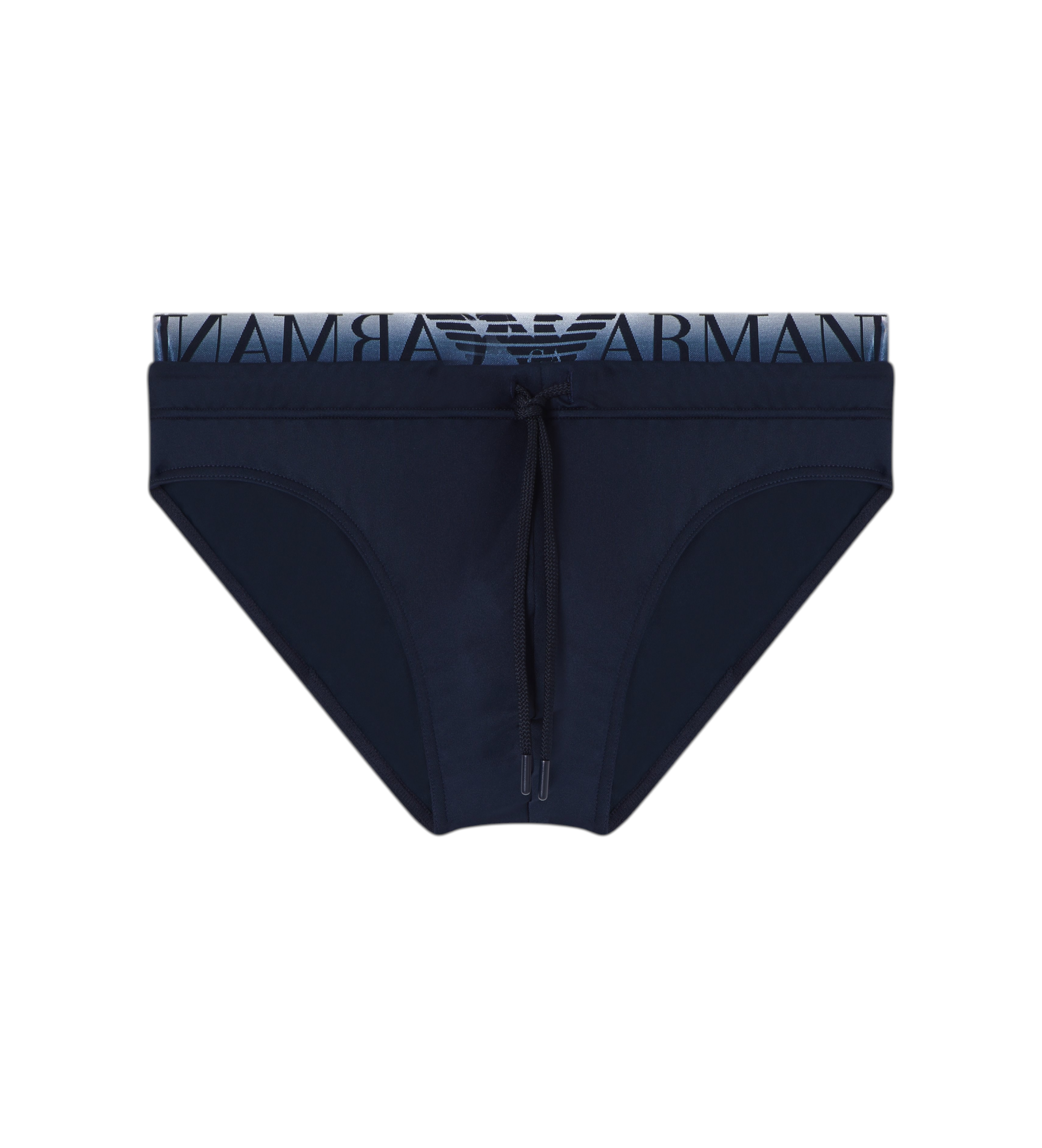 Emporio Armani für Herren. EM000582_AF20432 Slip-Badehose mit Logoband marine (S), Strandbekleidung, Polyamid