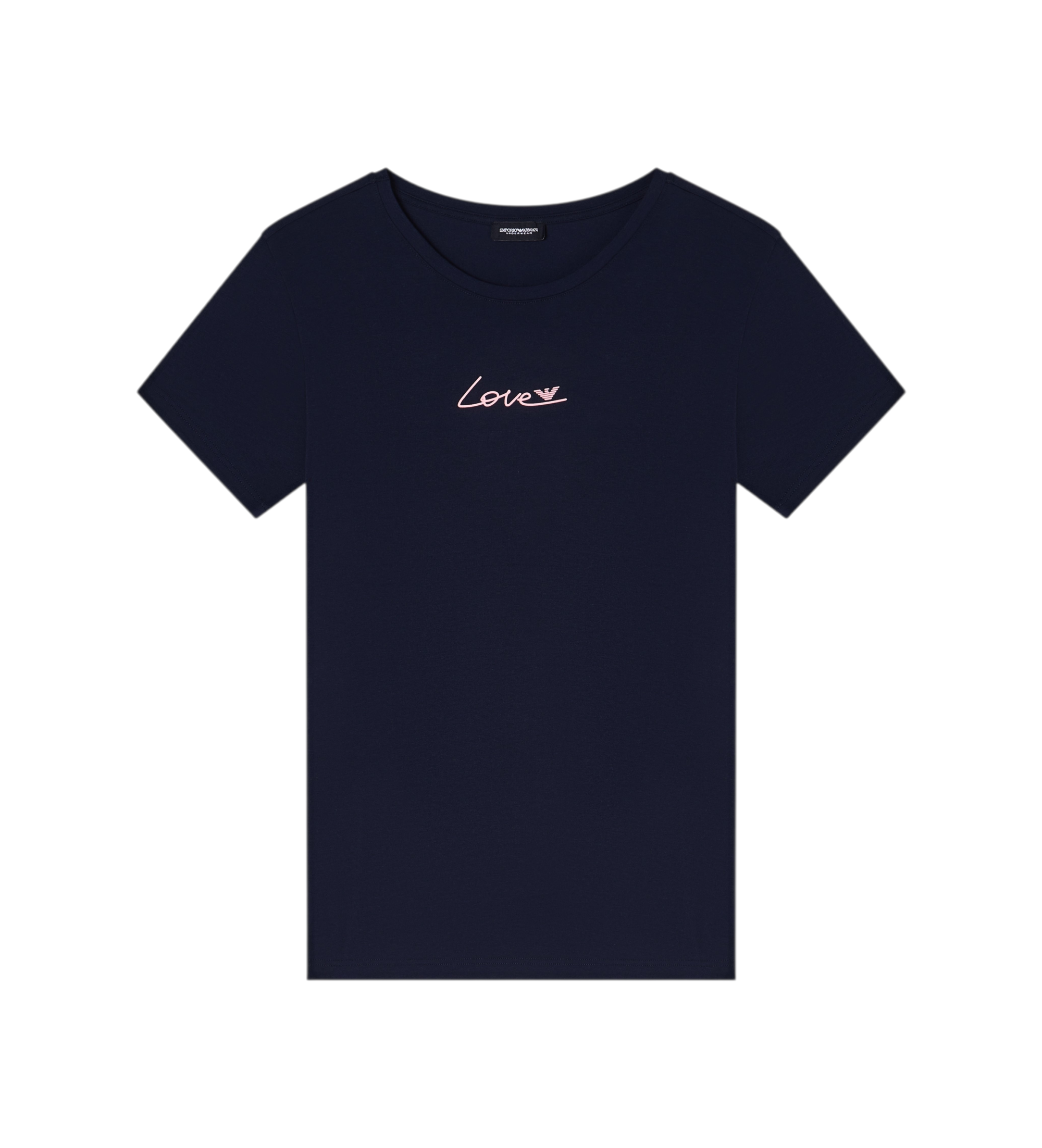 Emporio Armani für Damen. EW000408_AF19049 T-shirt Saint Valentine navy (M), Heimtextilien, Baumwolle, Kurzarm, Marine