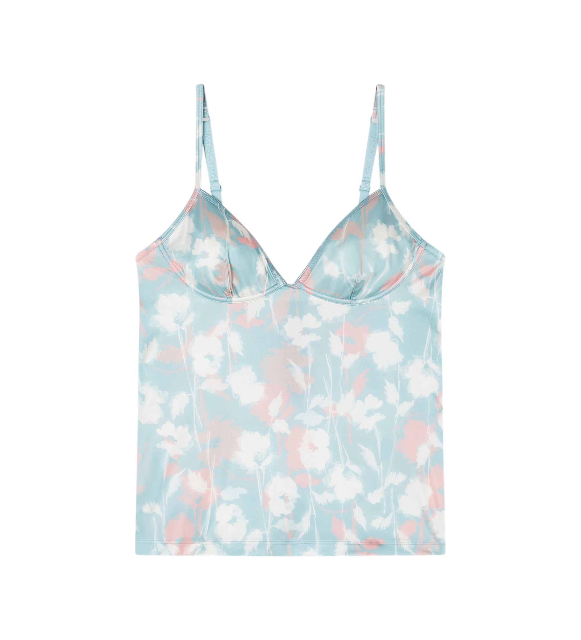 Emporio Armani für Damen. EW001944_AF19035 Micro-T-Shirt blau (S), Heimtextilien, Polyamid, Ärmellos / Hosenträger