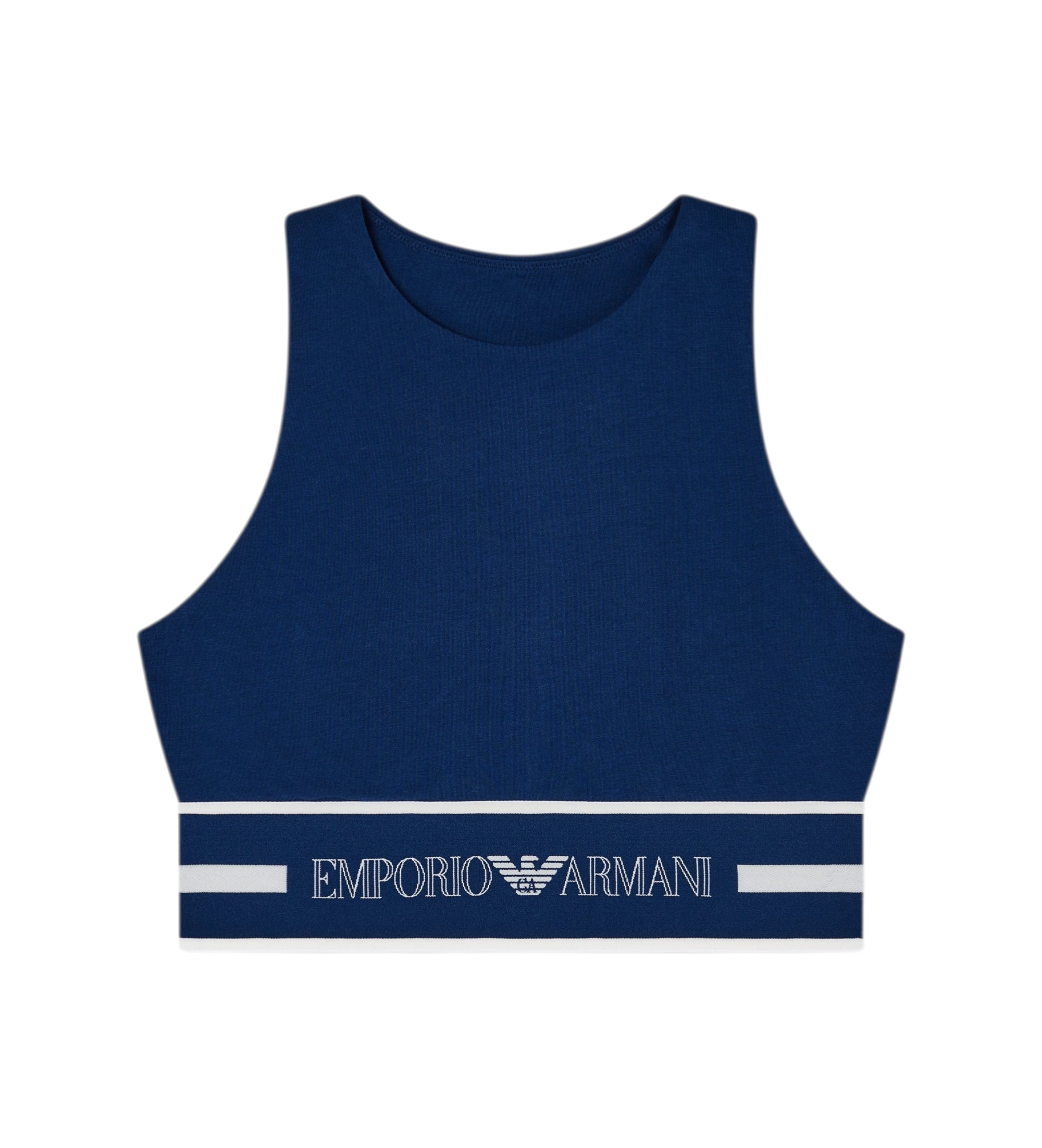 Emporio Armani für Damen. EW002960_AF19023 Top Everyday marine (S), Lässig, Sportlich, Baumwolle, Multisport, Ärmellos / Hosenträger
