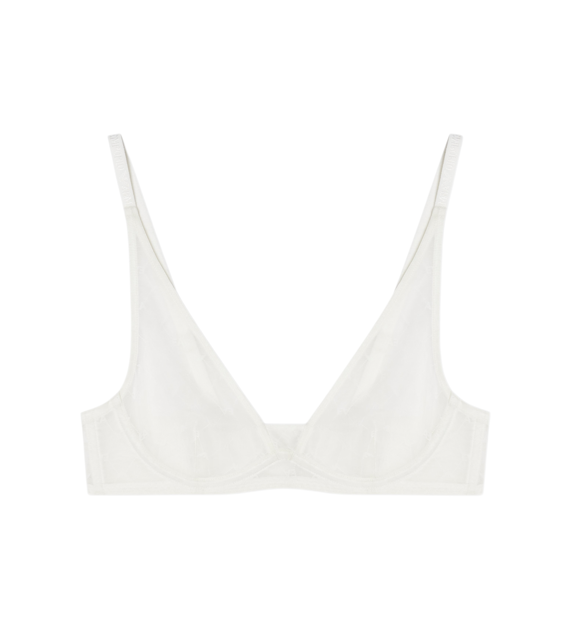 Emporio Armani für Damen. EW002718_AF19030 Weißer Netz-BH (100B), Heimtextilien, Polyamid