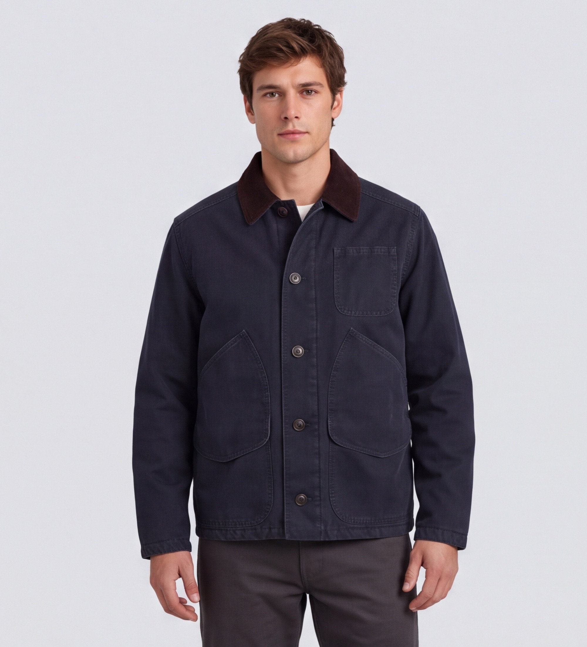 Filsonvoor mannen. FMCPS0190 Marineblauw Insulated Canvas Outfitter jas (L), Casual, Katoen