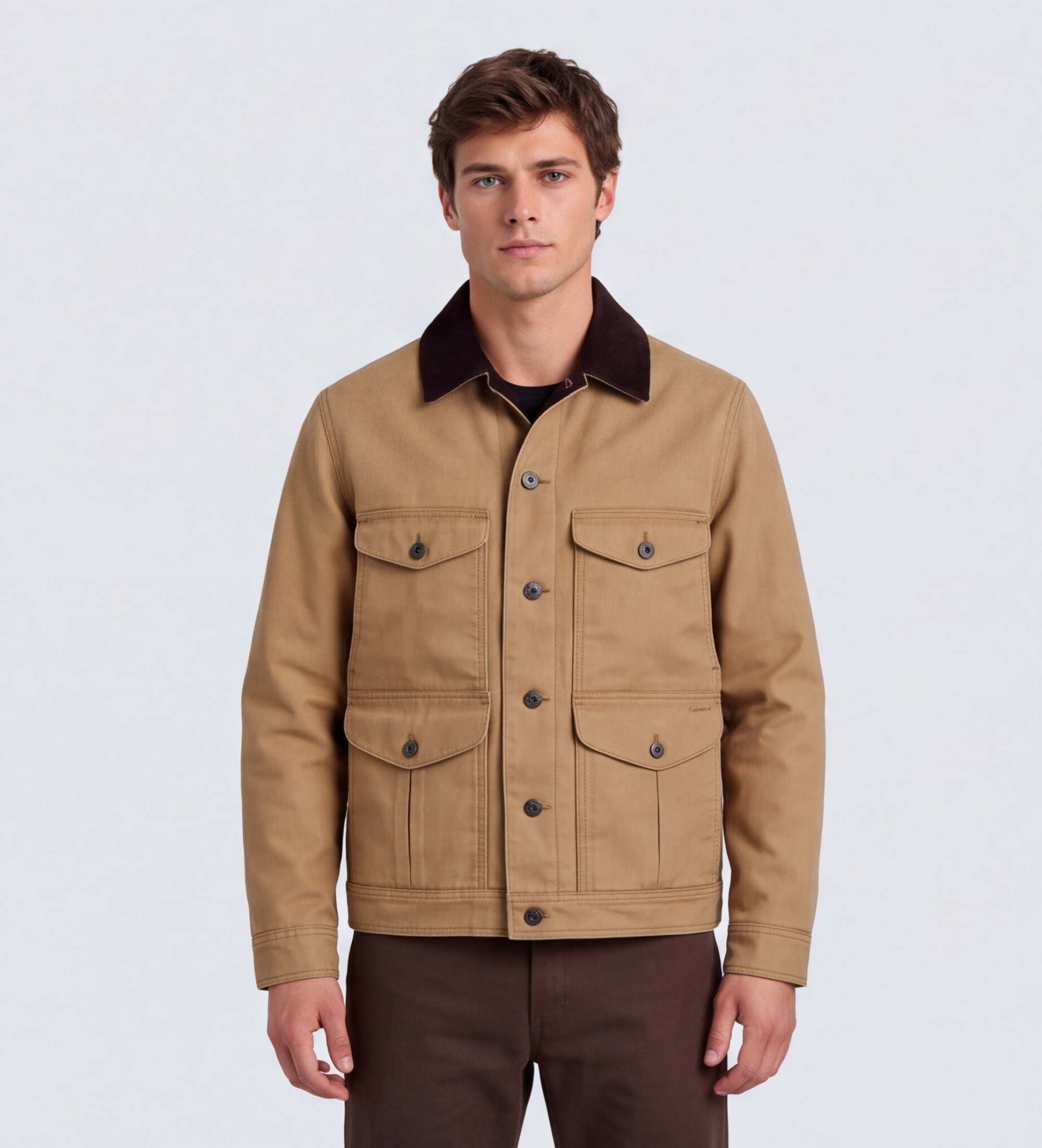 Filsonvoor mannen. FMCPS0193 Lichtbruin Rustic Canvas Journeyman jack (M), Casual, Katoen