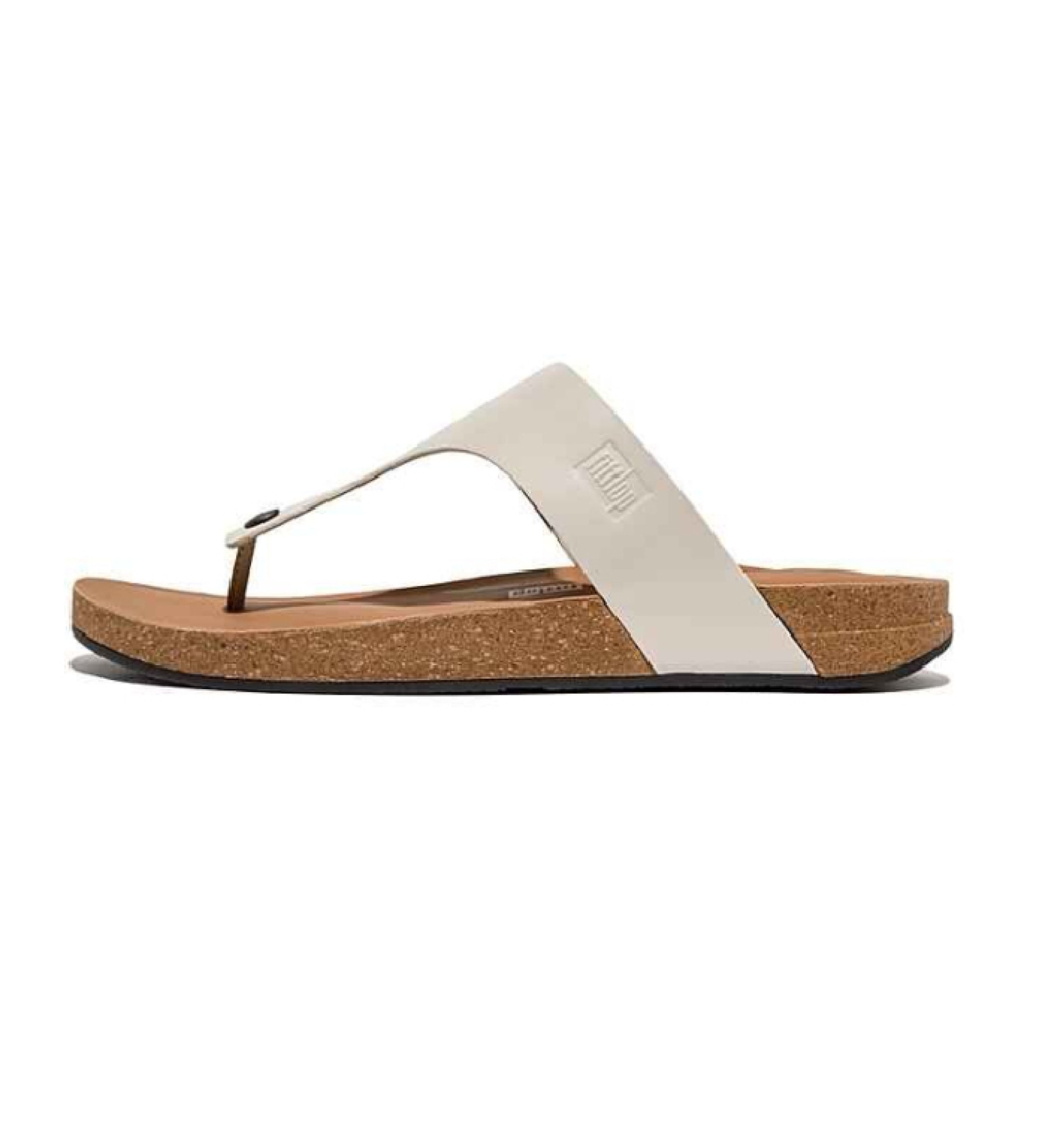 Fitflop für Herren. GZ6-A93 iQushion graue Ledersandalen (43), Wohnung, Keine, Lässig