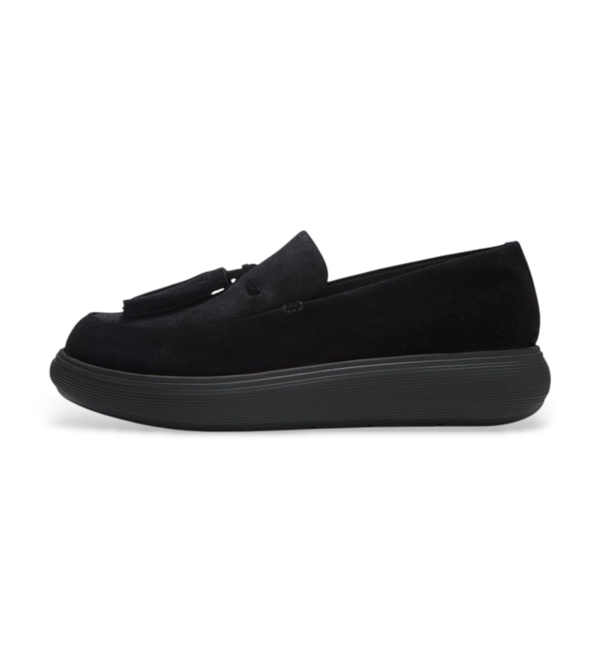 Fitflopvoor vrouwen. JHS-090 Suède Iq-Comff mocassins zwart (39), Leer, Plat, 1 tot 3 cm, Geen, Casual