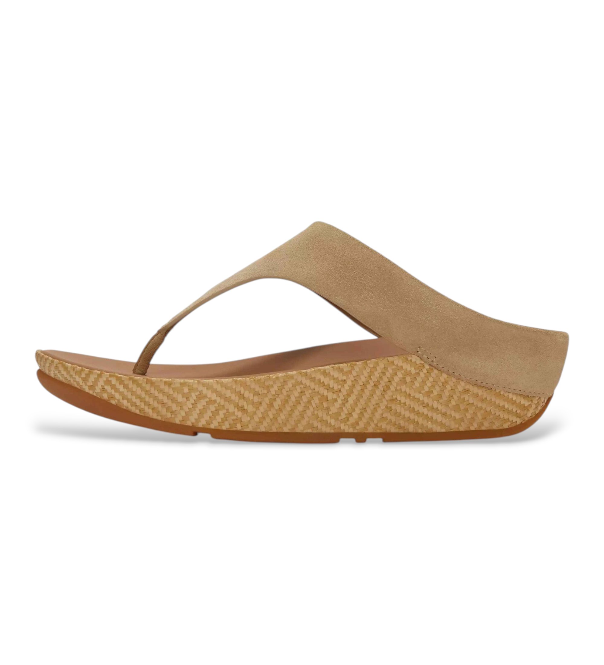Fitflop für Damen. A4S-923 Lulu Sandalen aus beigem Wildleder (40), Braun, 1 bis 3 cm, Keine, Lässig