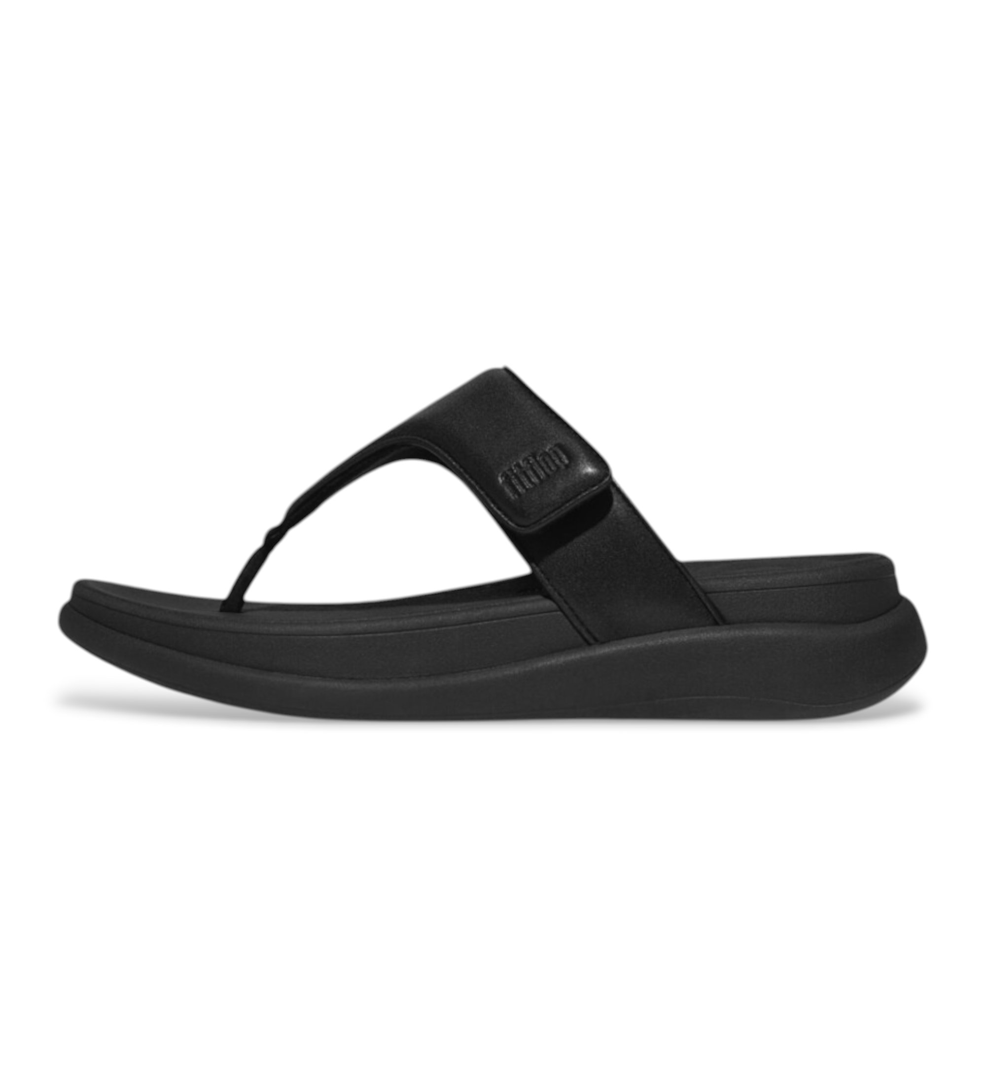 Fitflop für Damen. IW1-090 F-Mode Ledersandalen schwarz (37), Wohnung, 3 bis 5 cm, Schnürsenkel, Keine, Lässig