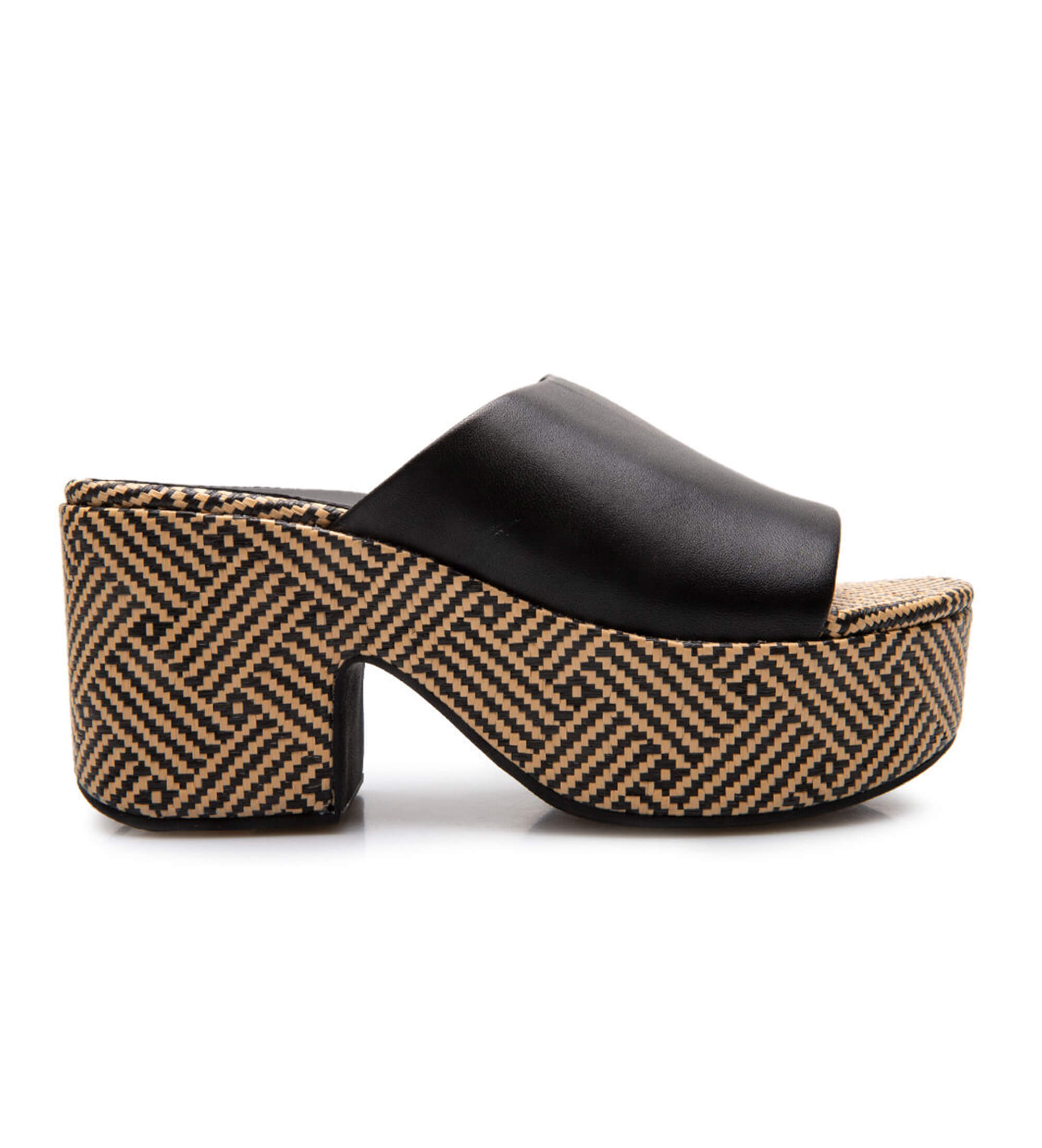 Fitflop für Damen. A5N-001 Sandalen Graphic Weave schwarz (40), 5 bis 8 cm, Keine, Lässig