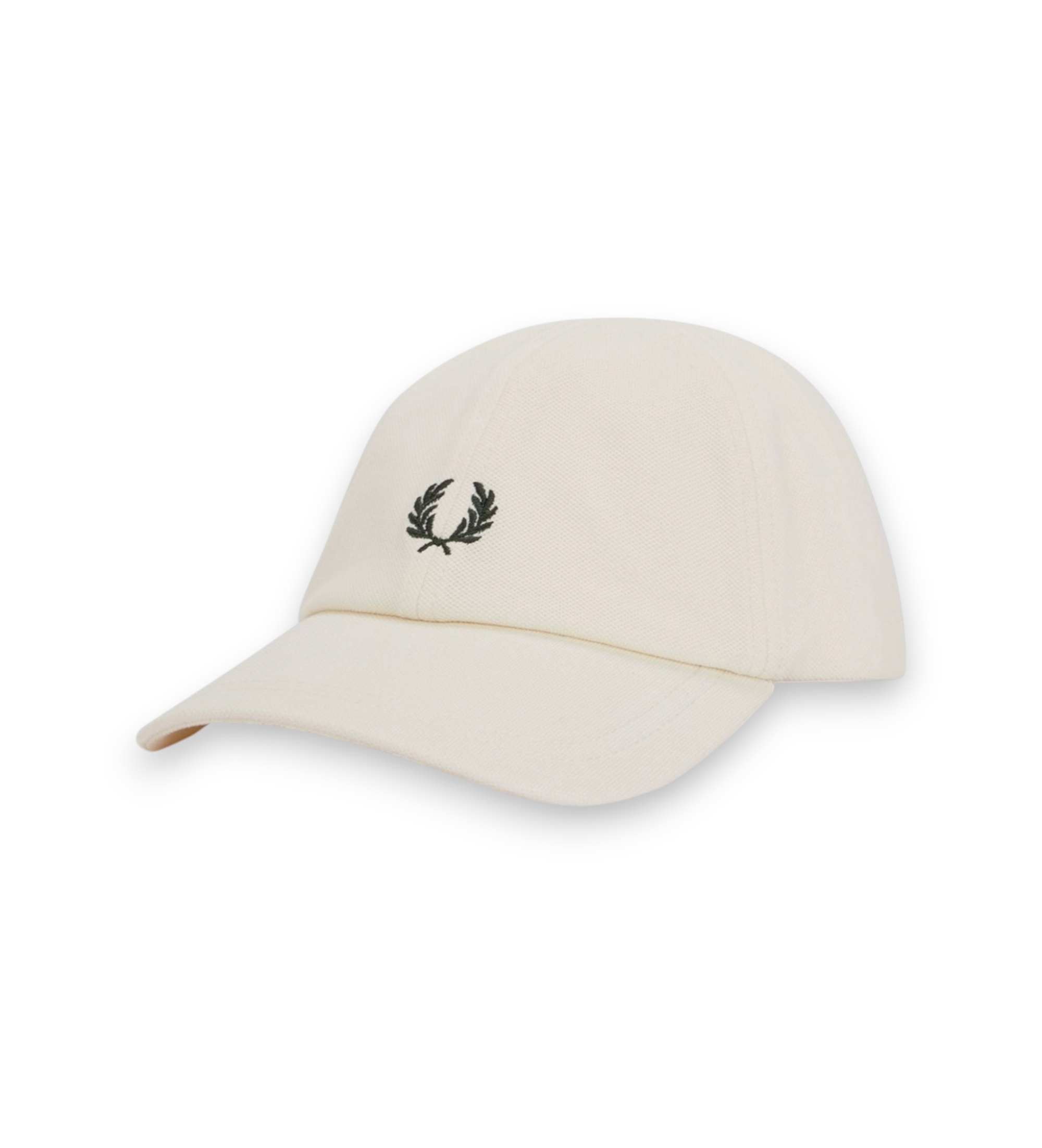 Fred Perry für Herren. HW2295 Klassische beigefarbene Piquémütze (OSFA), Lässig, Baumwolle