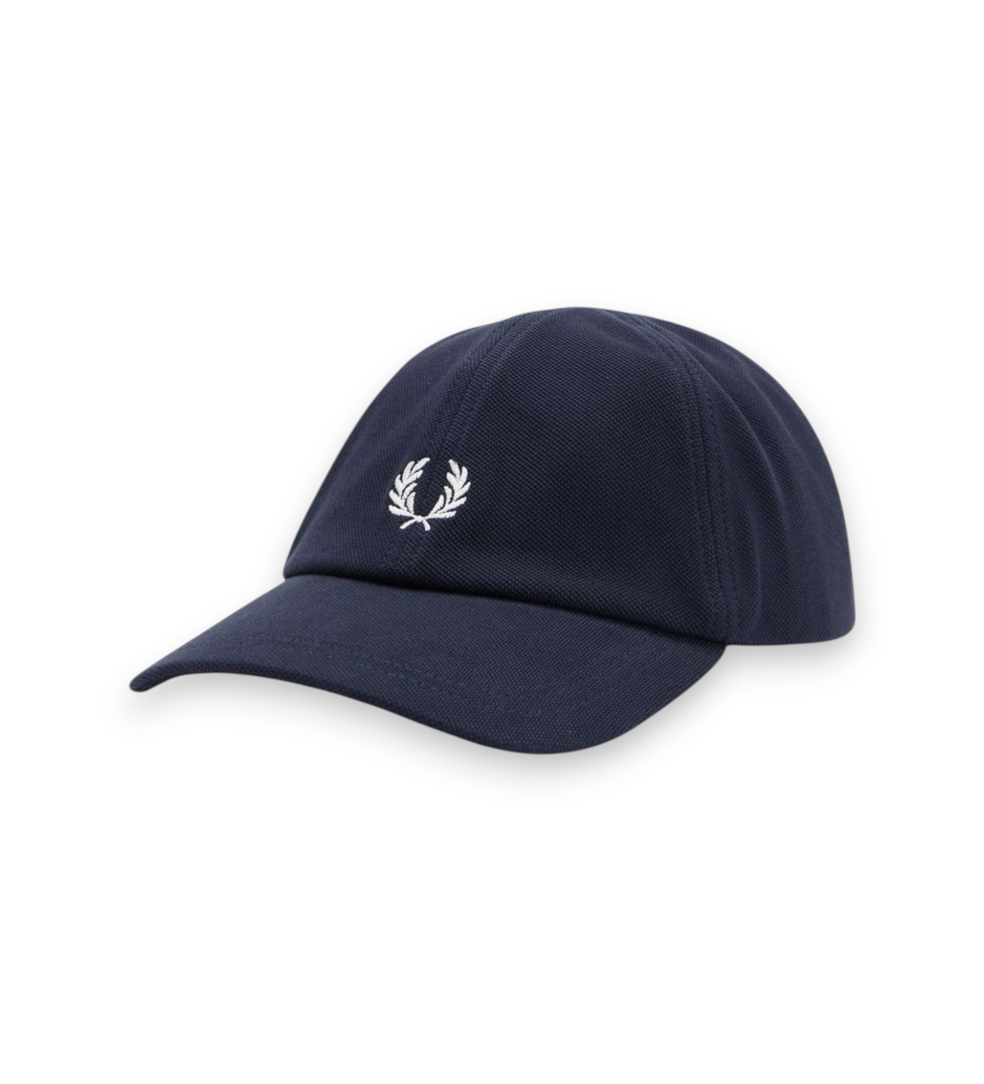 Fred Perry für Herren. HW2295 Klassische Mütze aus marineblauem Piqué (OSFA), Lässig, Baumwolle