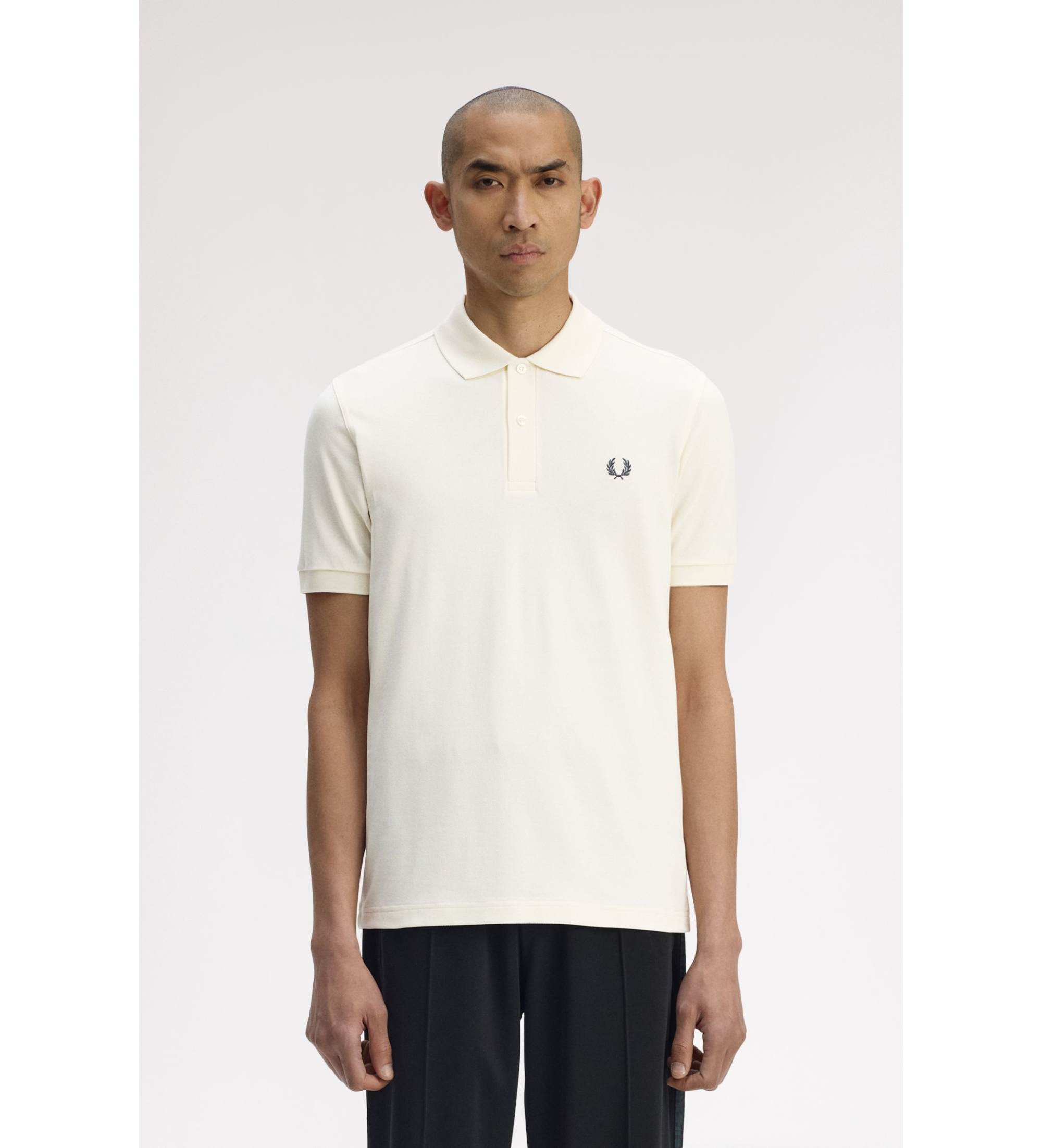 Fred Perry für Herren. M6000 Polo Plain M6000 gebrochenes Weiß (S), Lässig, Baumwolle, Kurzarm
