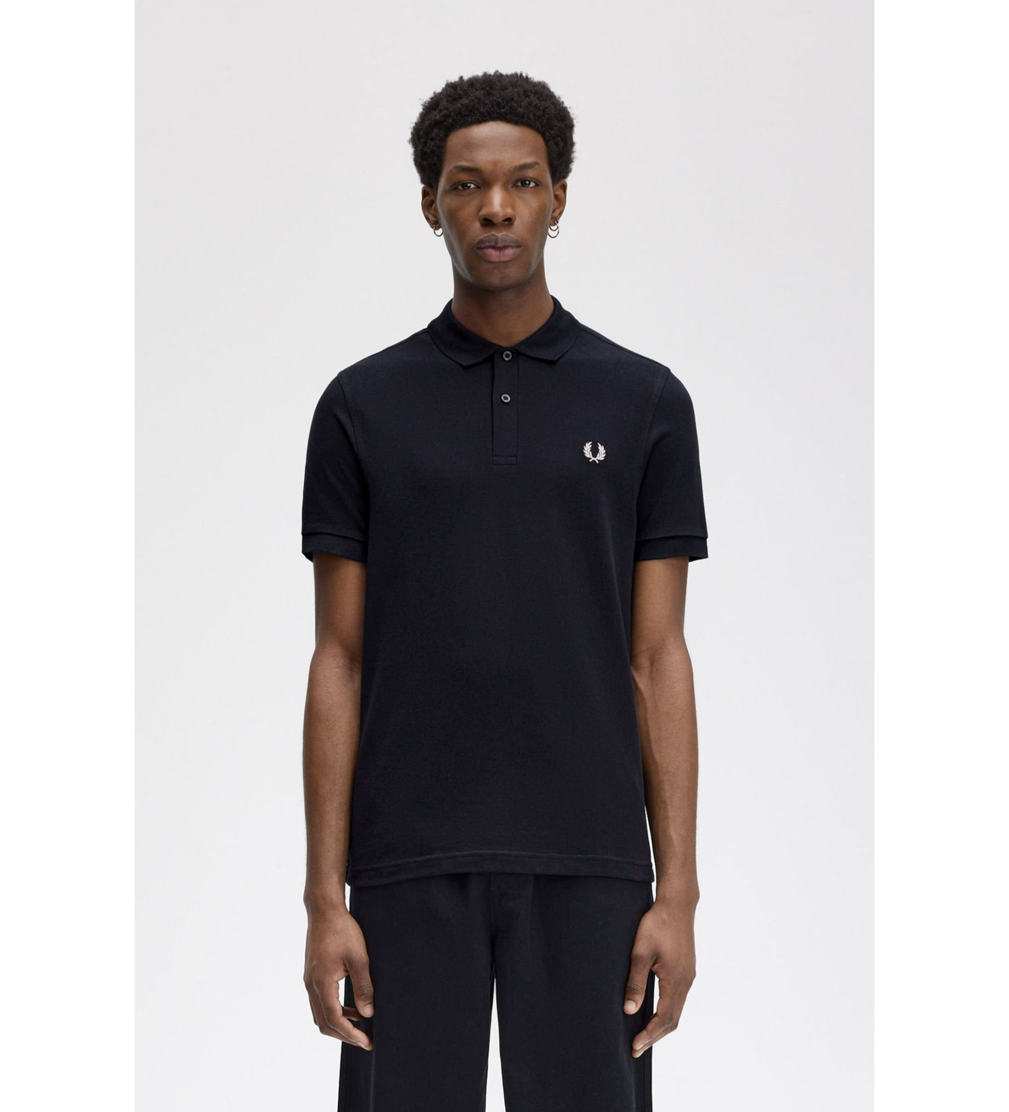 Fred Perryvoor mannen. M6000 Effen M6000 marine poloshirt (M), Casual, Katoen, Korte mouwen, Marineblauw