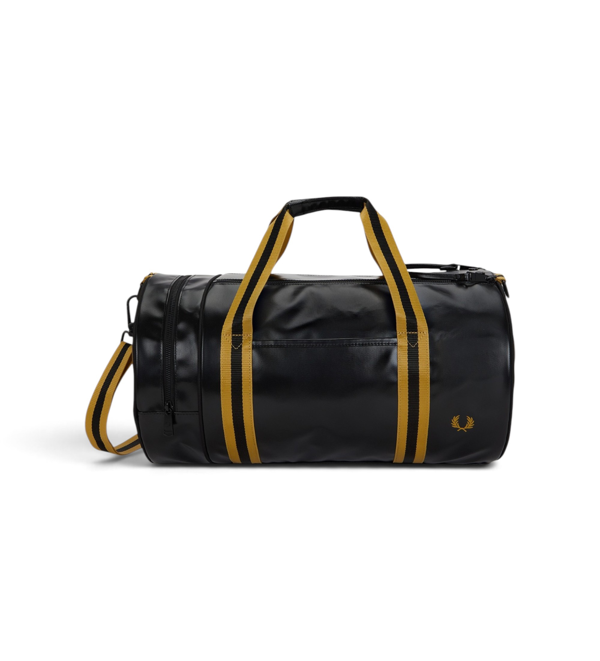 Fred Perry für Herren. L3352 Klassische Tasche mit Spitze, schwarz (OSFA), Lässig, Recyceltes Polyester, Nachhaltig