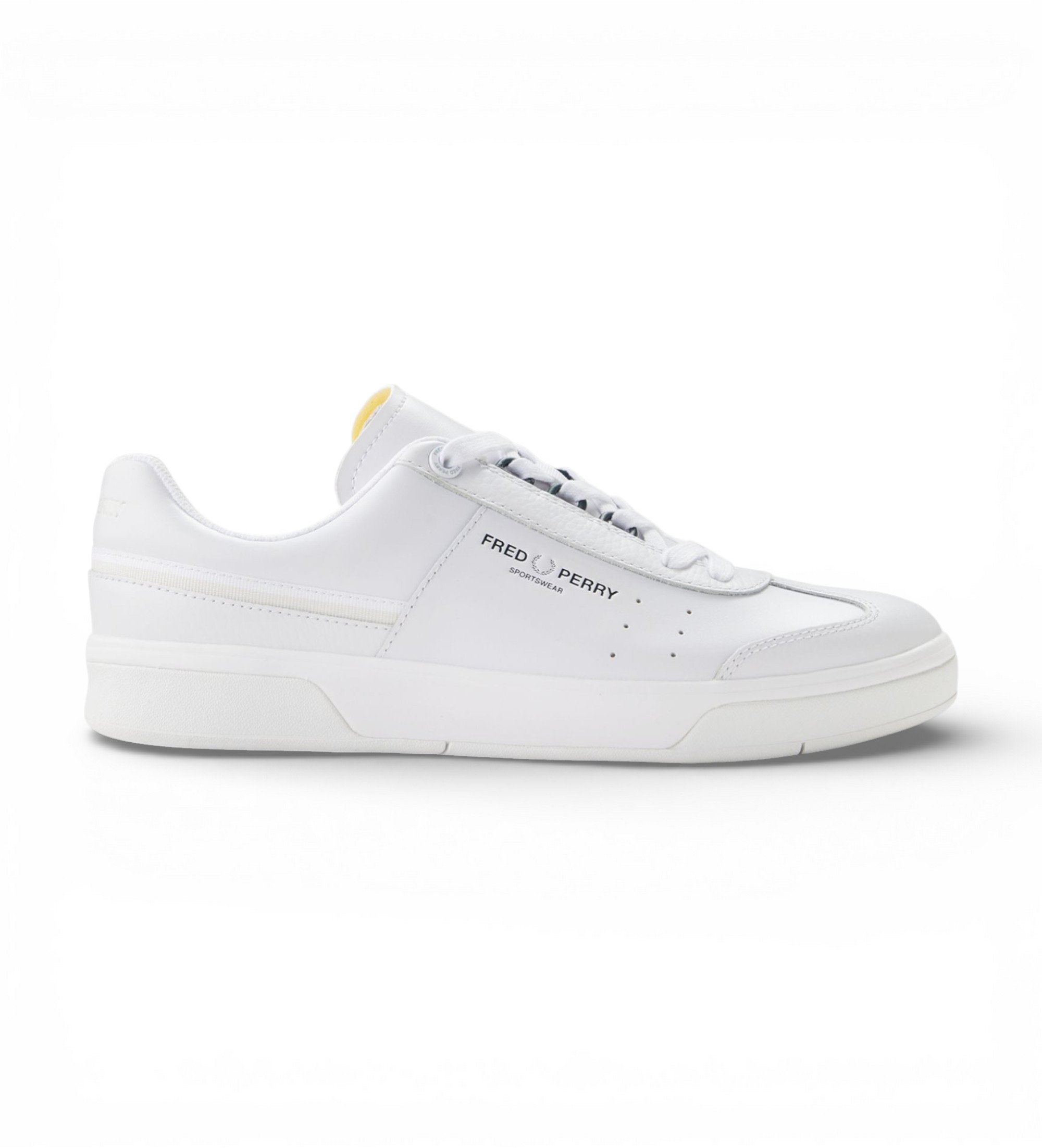 Fred Perry für Herren. B2317-200 Leder Turnschuhe B302 weiß (46), Wohnung, Schnürsenkel, Lässig