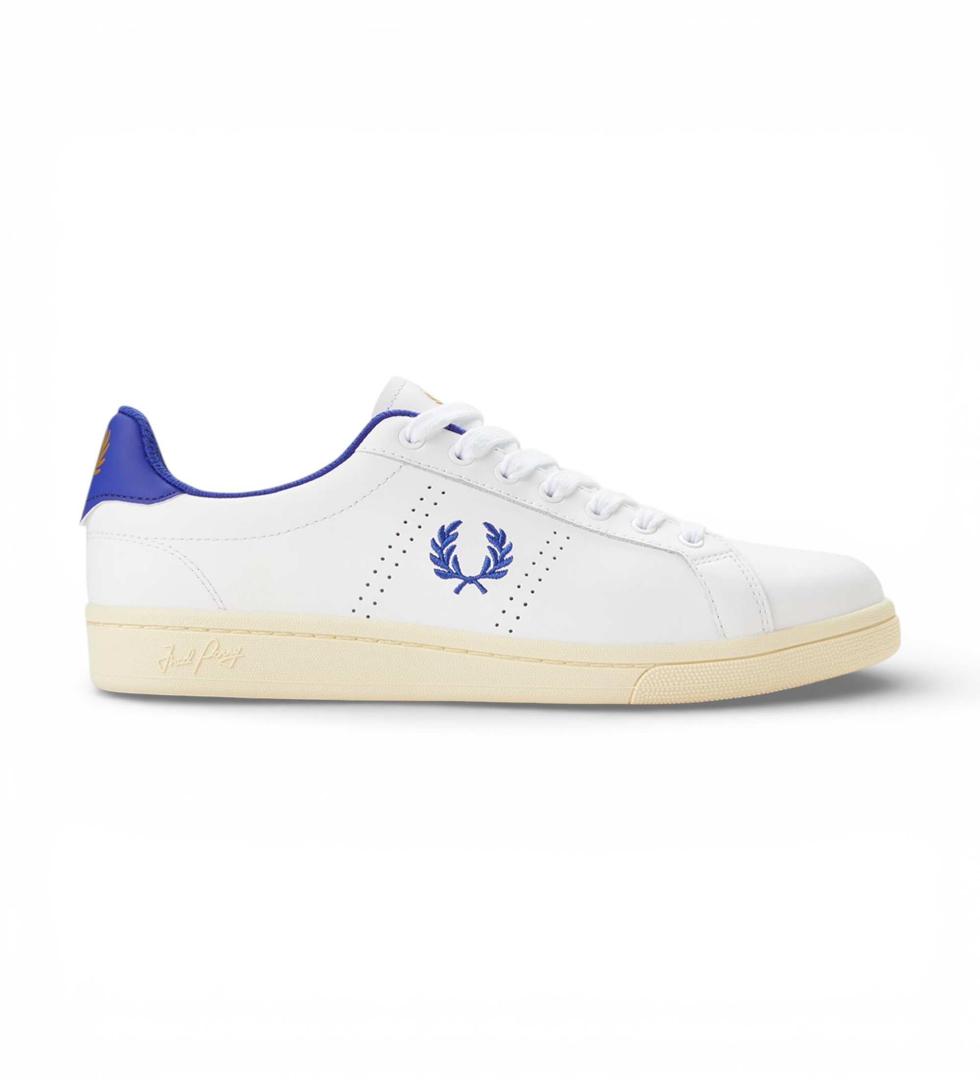 Fred Perry für Herren. B6312-183 Leder Turnschuhe B721 weiß (44), Wohnung, Schnürsenkel, Lässig