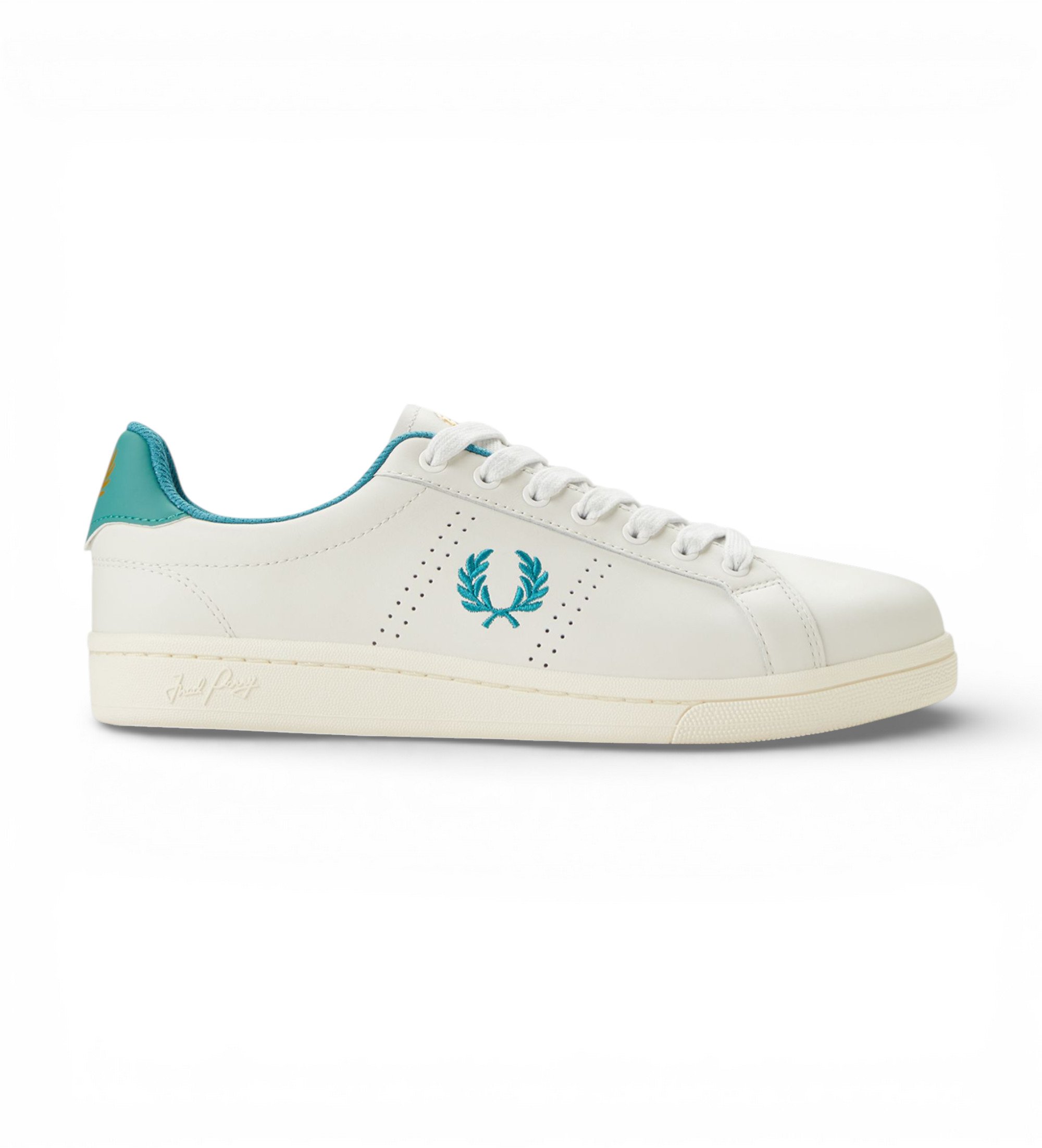 Fred Perry für Herren. B6312-349 Leder Turnschuhe B721 weiß (46), Wohnung, Schnürsenkel, Lässig