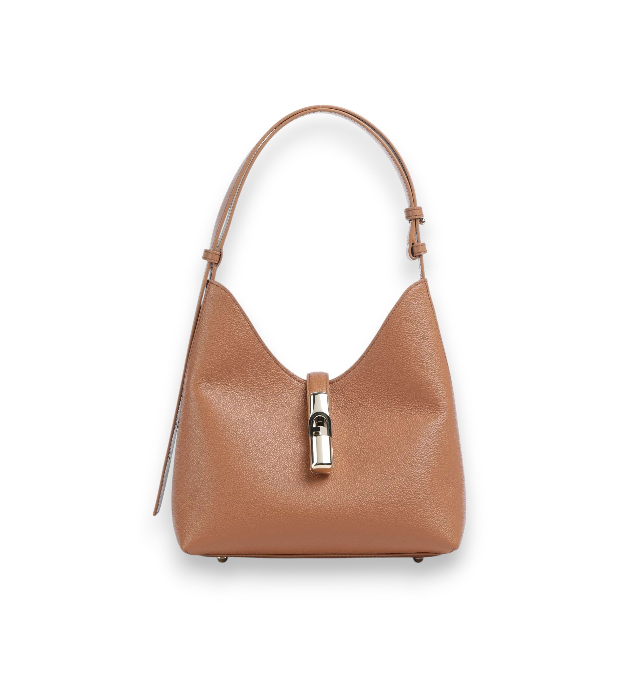 Furlavoor vrouwen. WB01979-BX3353 Goccia schoudertas S bruin (OSFA), Casual, Leer