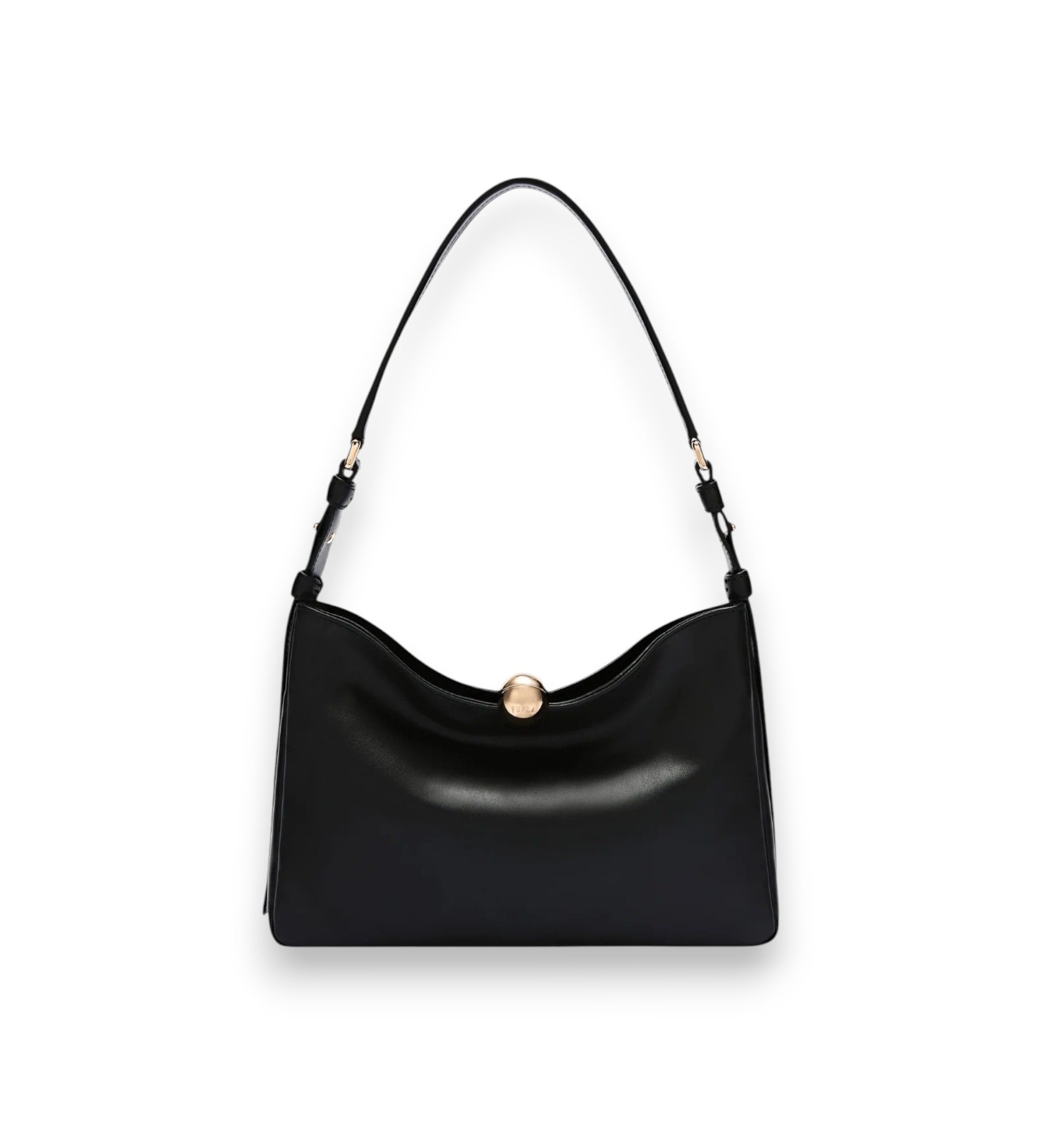 Furlavoor vrouwen. WB01403-BX3168 Sfera Soft M tas zwart (OSFA), Casual, Leer