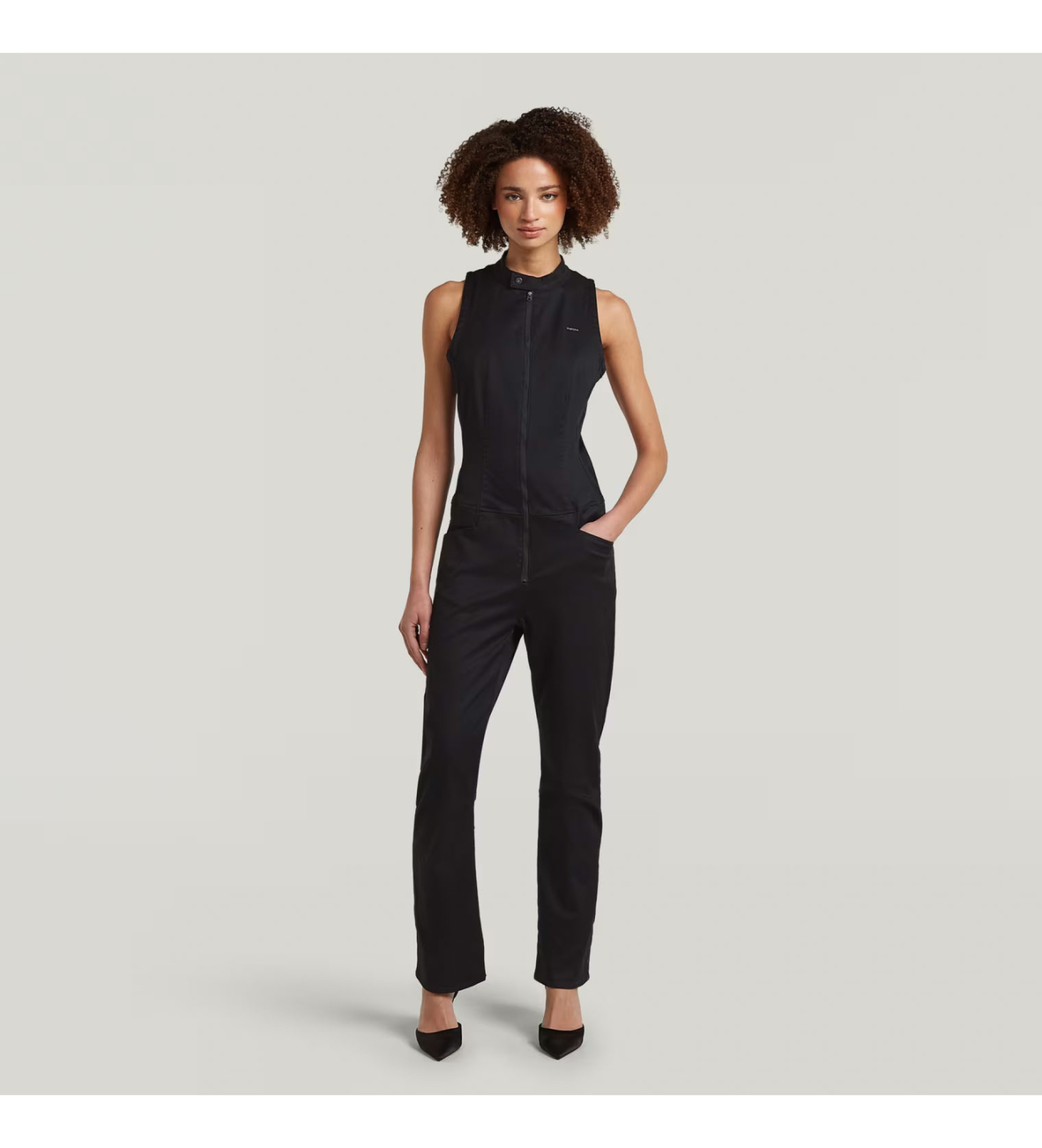 G-Star für Damen. D28416-C105-6484 Jumpsuit Lynn schwarz (30/32), Lässig, Ärmellos / Hosenträger, Bio-Baumwolle, Nachhaltig