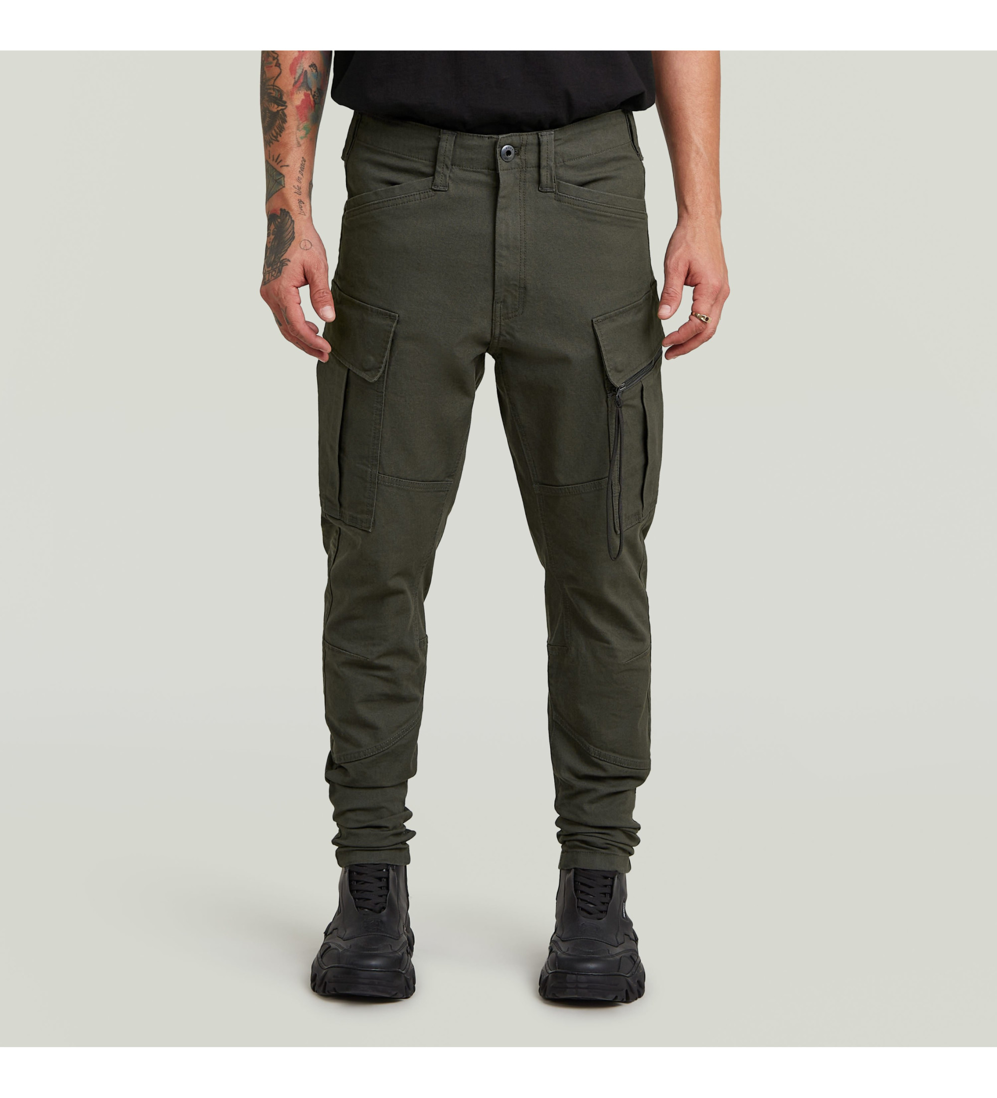 G-Star für Herren. D24307-E172-995 Zip Pkt 3D Skinny Cargo 2.0 Hose grau (31/32), Lässig, Baumwolle