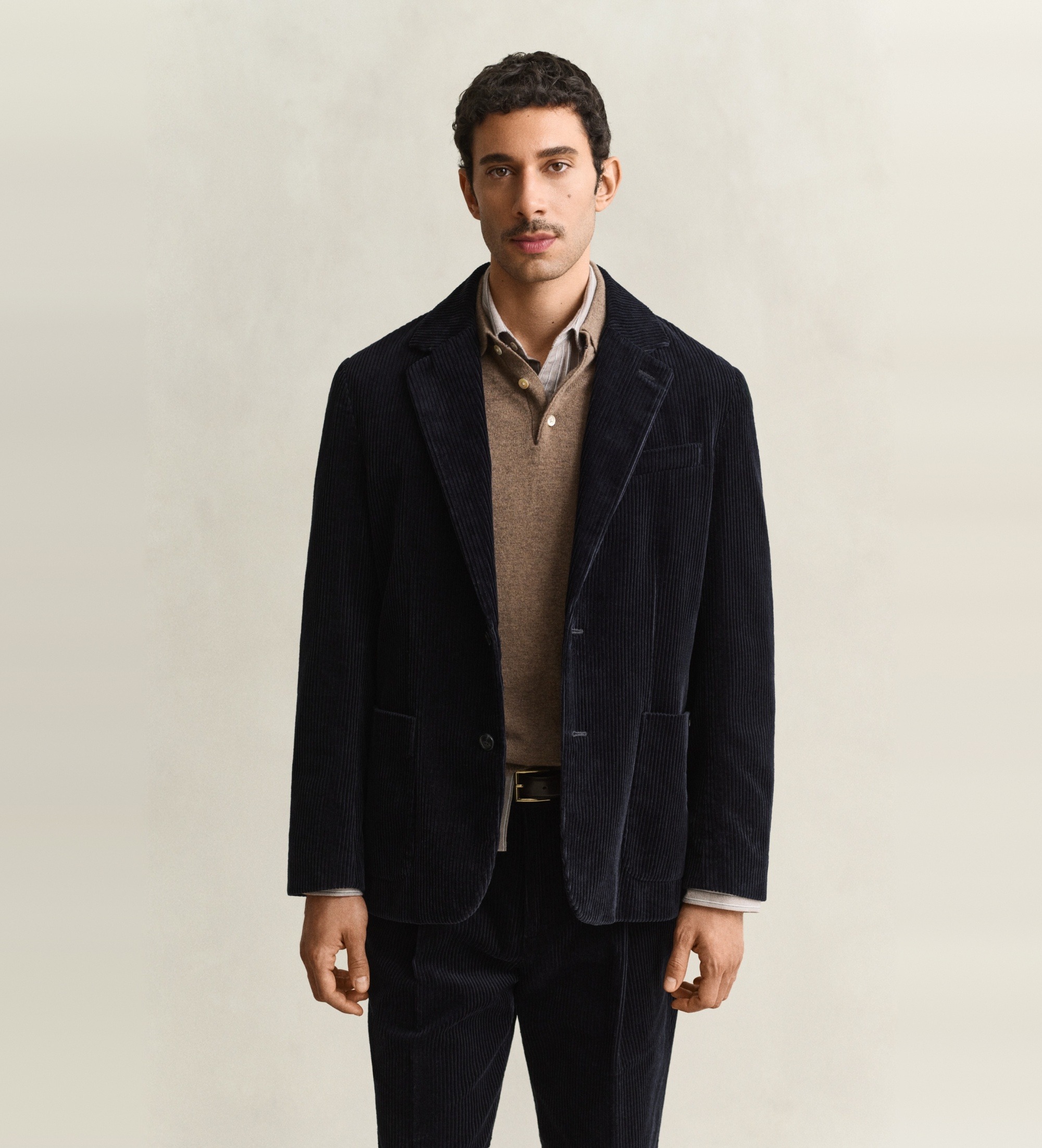 Gant für Herren. 7706387 Sakko aus marineblauem Cord (48), Baumwolle, Klassisch