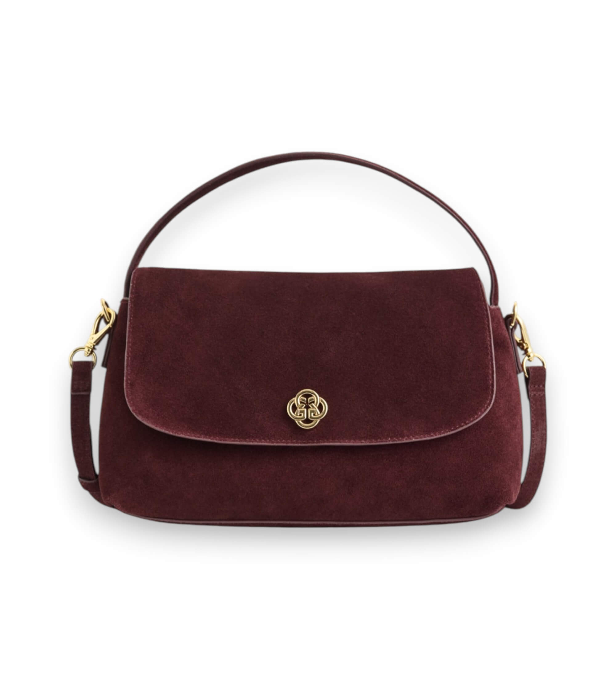 Gant für Damen. 4975154 Wildledertasche "Slouchy" bordeauxrot (OSFA), Klassisch