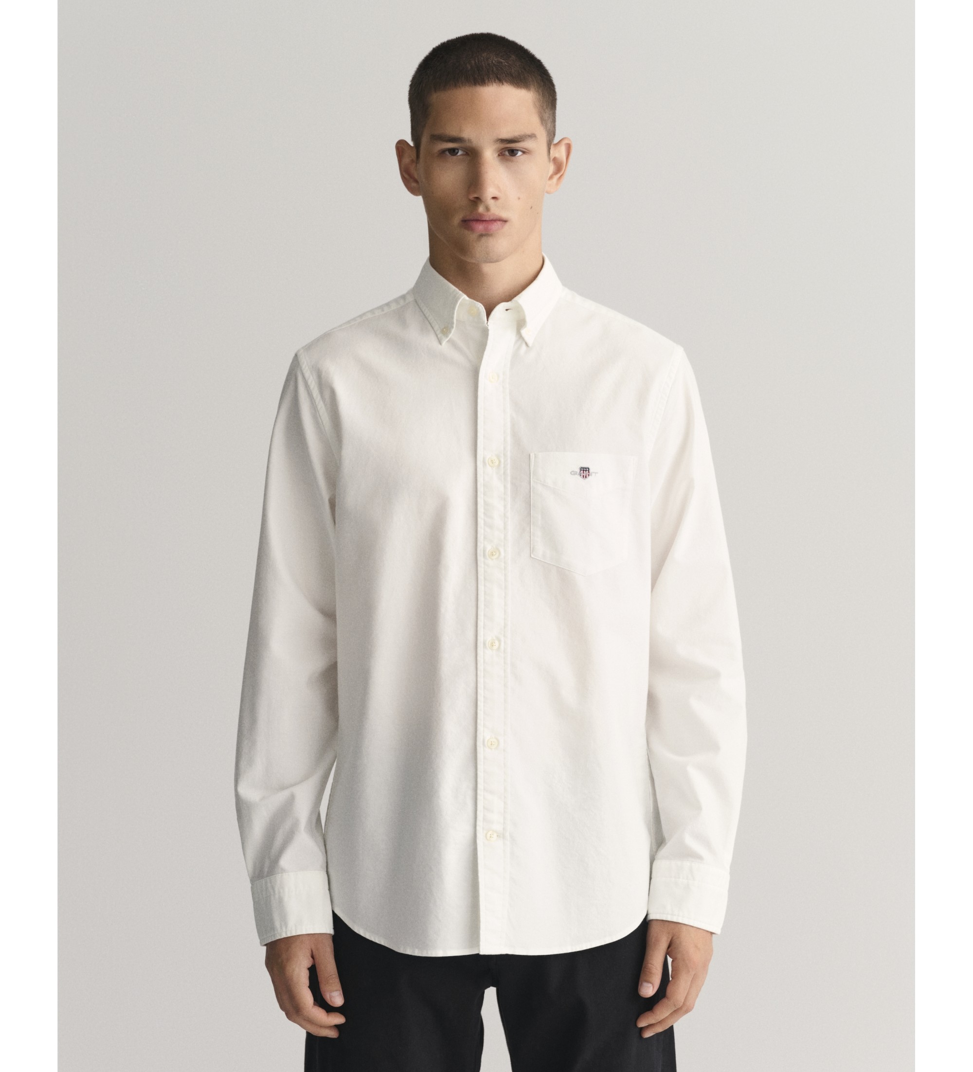 Gant für Herren. 3000200 Regular Fit Oxford Hemd weiß (3XL), Lässig, Baumwolle, Klassisch, Langarm