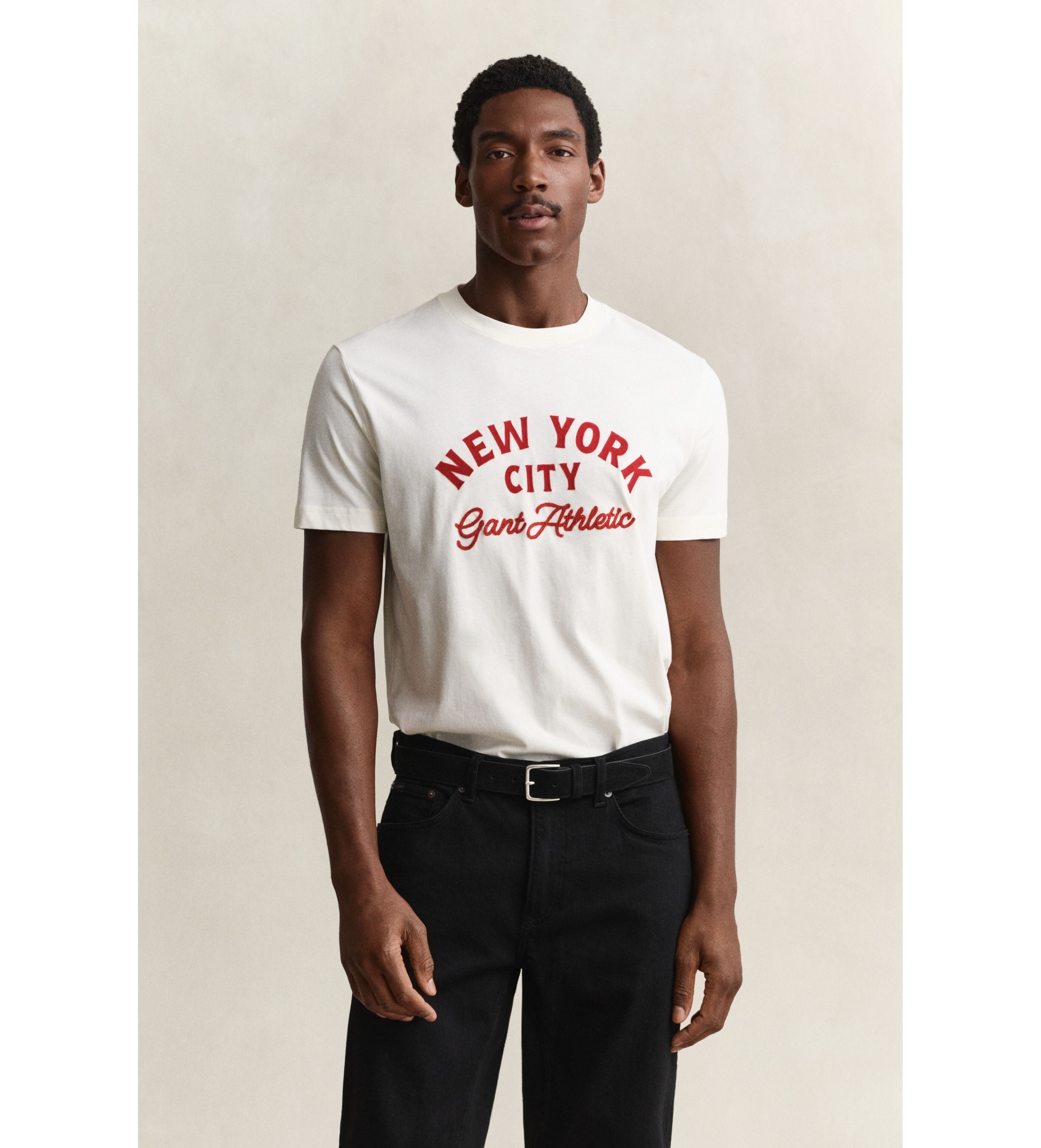 Gant für Herren. 2003447 Graphic T-Shirt cremeweiß (M), Lässig, Baumwolle, Kurzarm
