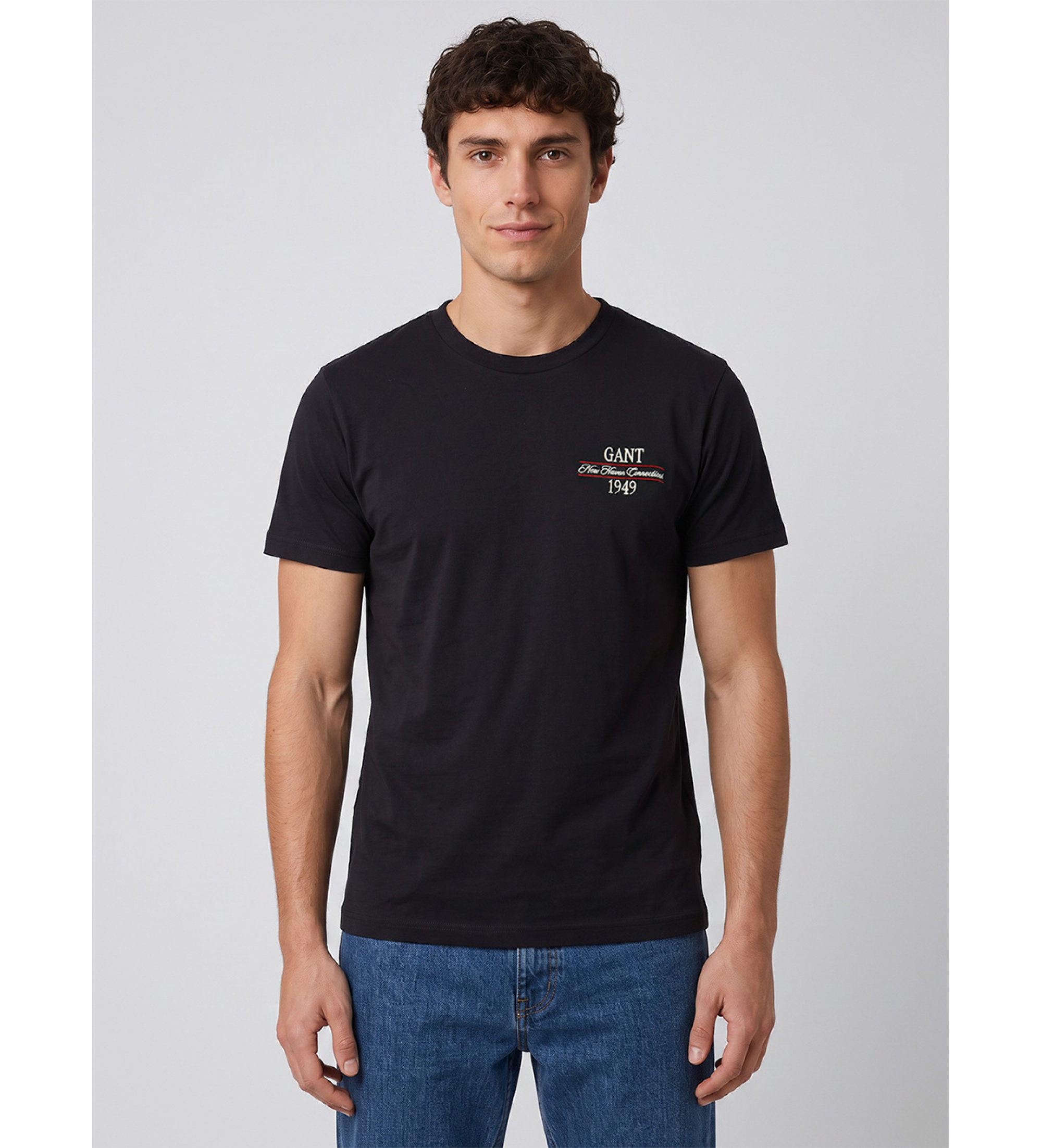 Gant für Herren. 2003459 Grafik-T-Shirt marineblau (S), Lässig, Baumwolle, Kurzarm