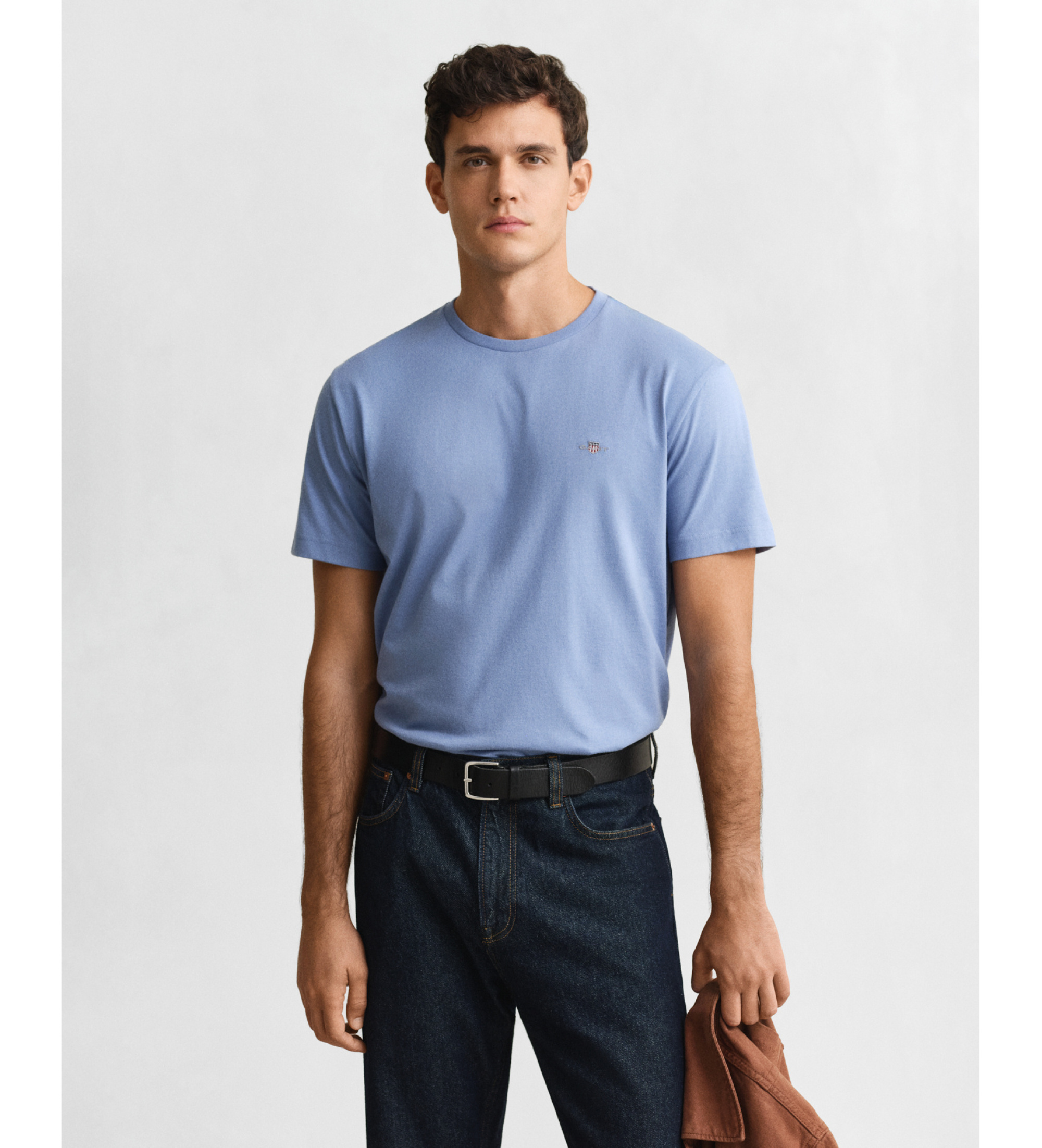 Gant für Herren. 2003184 T-shirt Regular Fit Schild blau (XL), Lässig, Baumwolle, Kurzarm