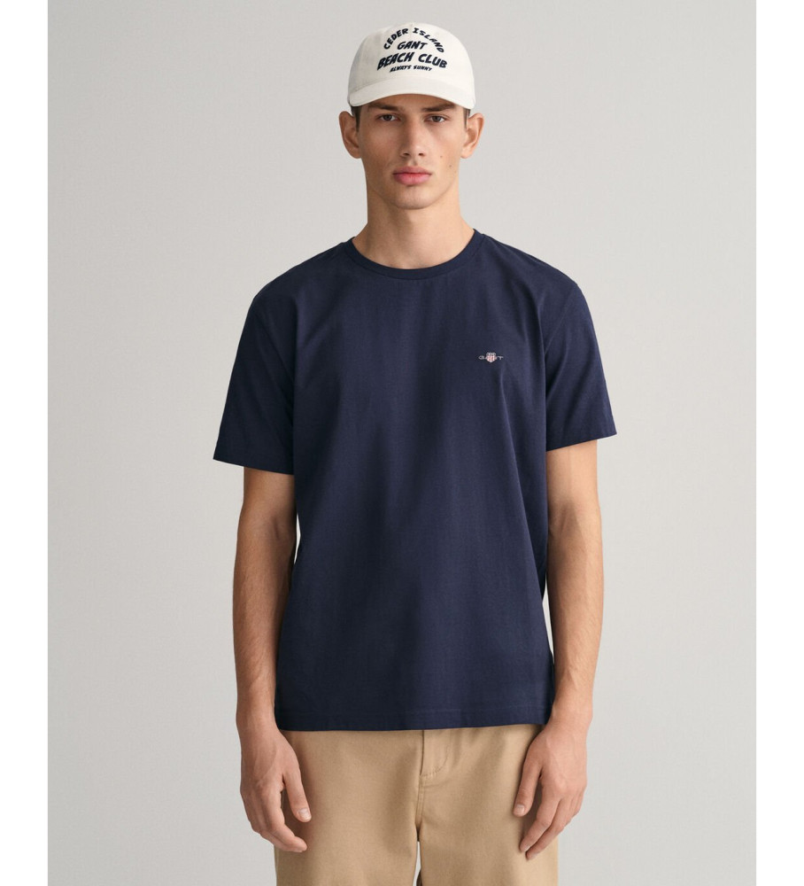 Gant für Herren. 2003184 Regular Fit Shield T-shirt navy (XL), Lässig, Baumwolle, Kurzarm, Nachhaltig, Marine