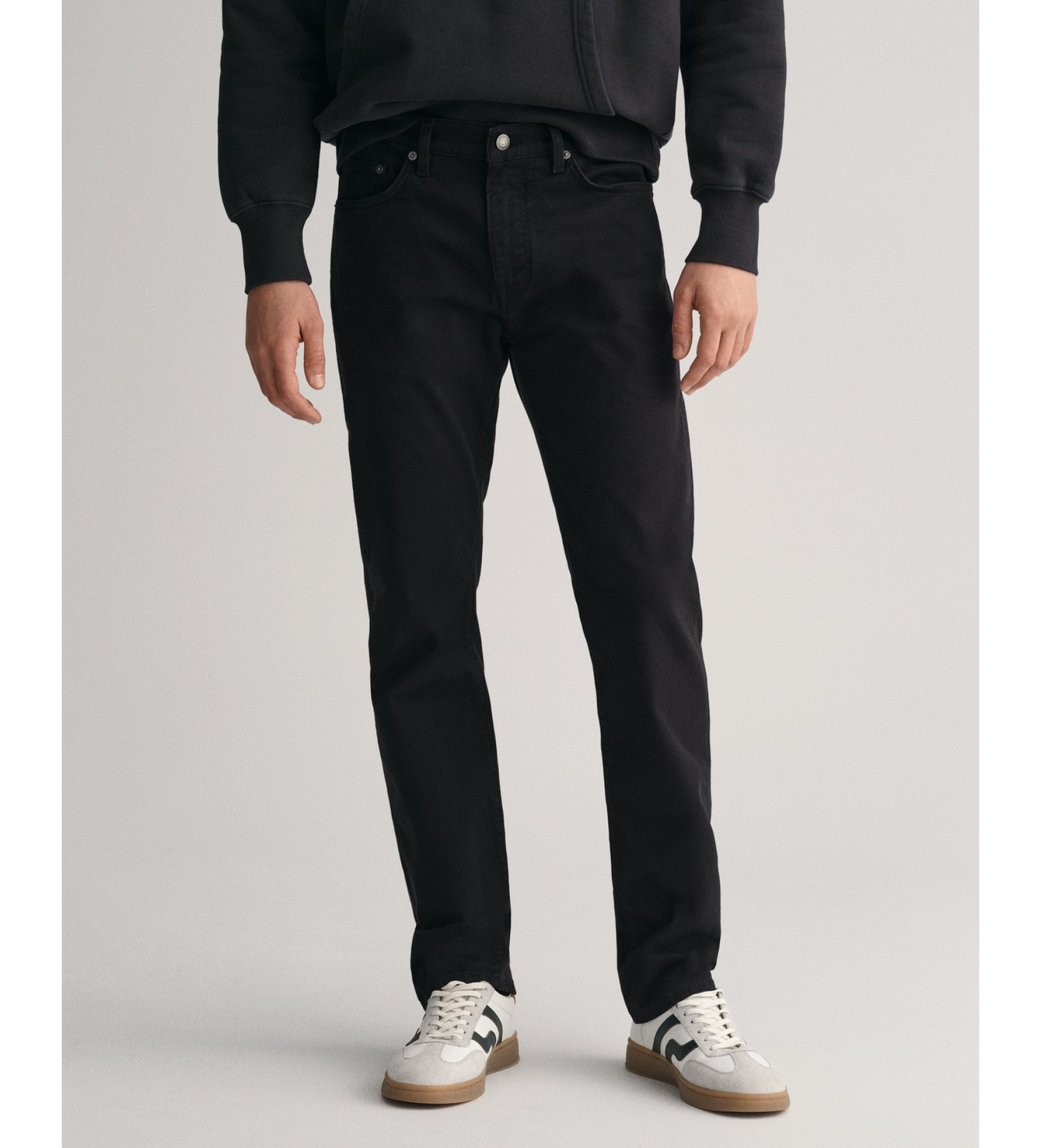 Gant für Herren. 1000263 Jeans mit normaler Passform (32/32), Schwarz, Lässig, Baumwolle, Denim