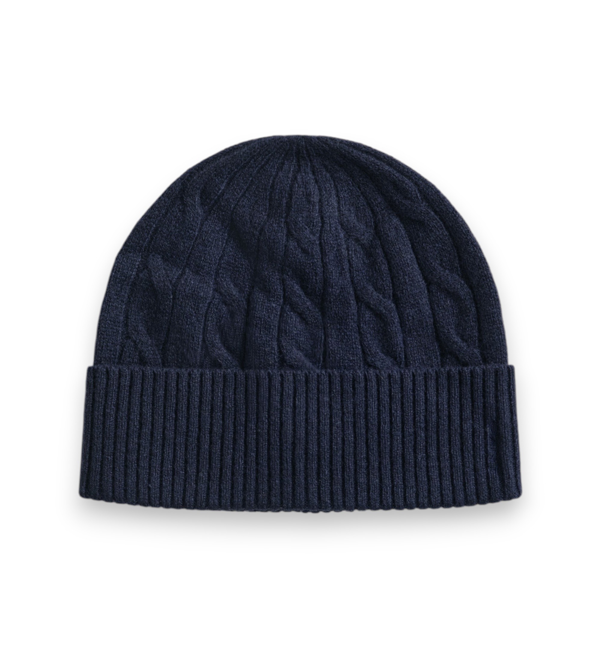 Gant für Damen. 4910058 Marineblaue Strickmütze mit Zopfmuster (OSFA), Lässig, Wolle, Klassisch