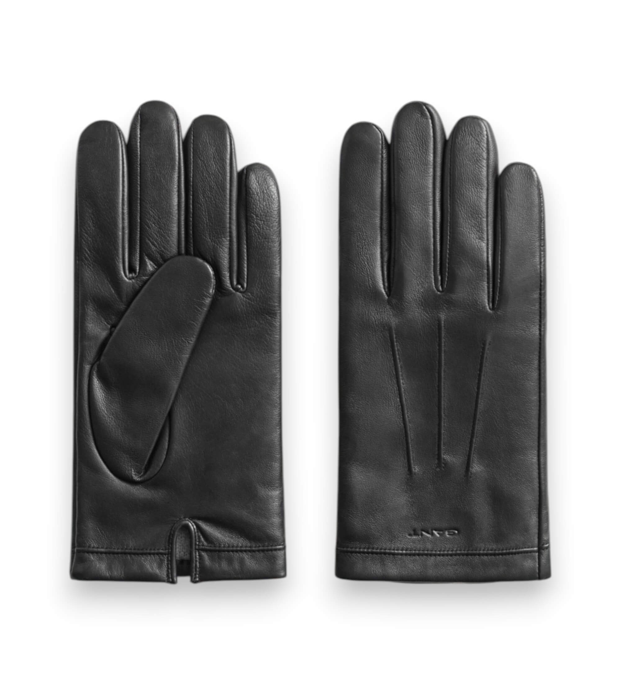 Gant für Herren. 9930081 Schwarze Lederhandschuhe (S), Lässig