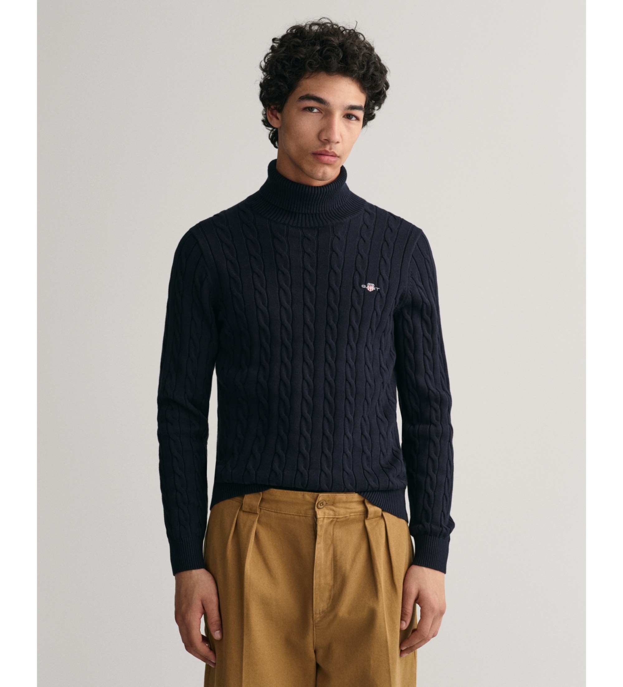 Gantvoor mannen. 8050607 Marine coltrui (XL), Casual, Katoen, Marineblauw