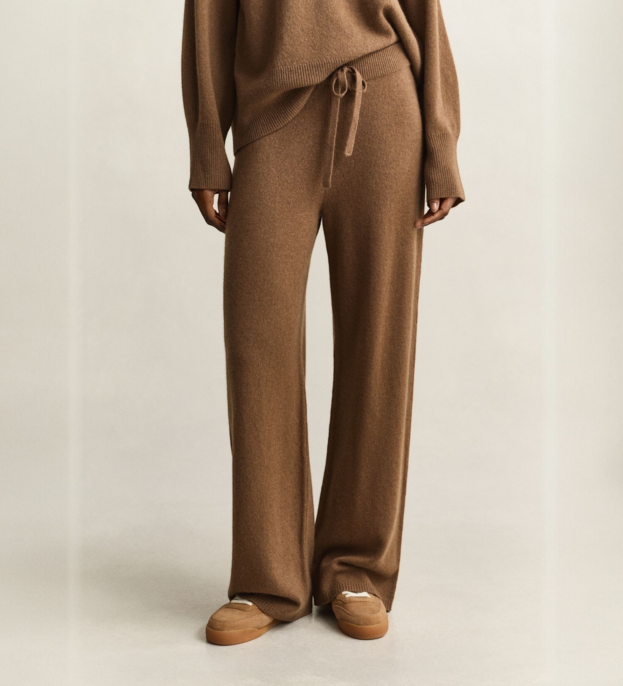Gant für Damen. 4150397 Braune Wollhose (L), Lässig, Wolle