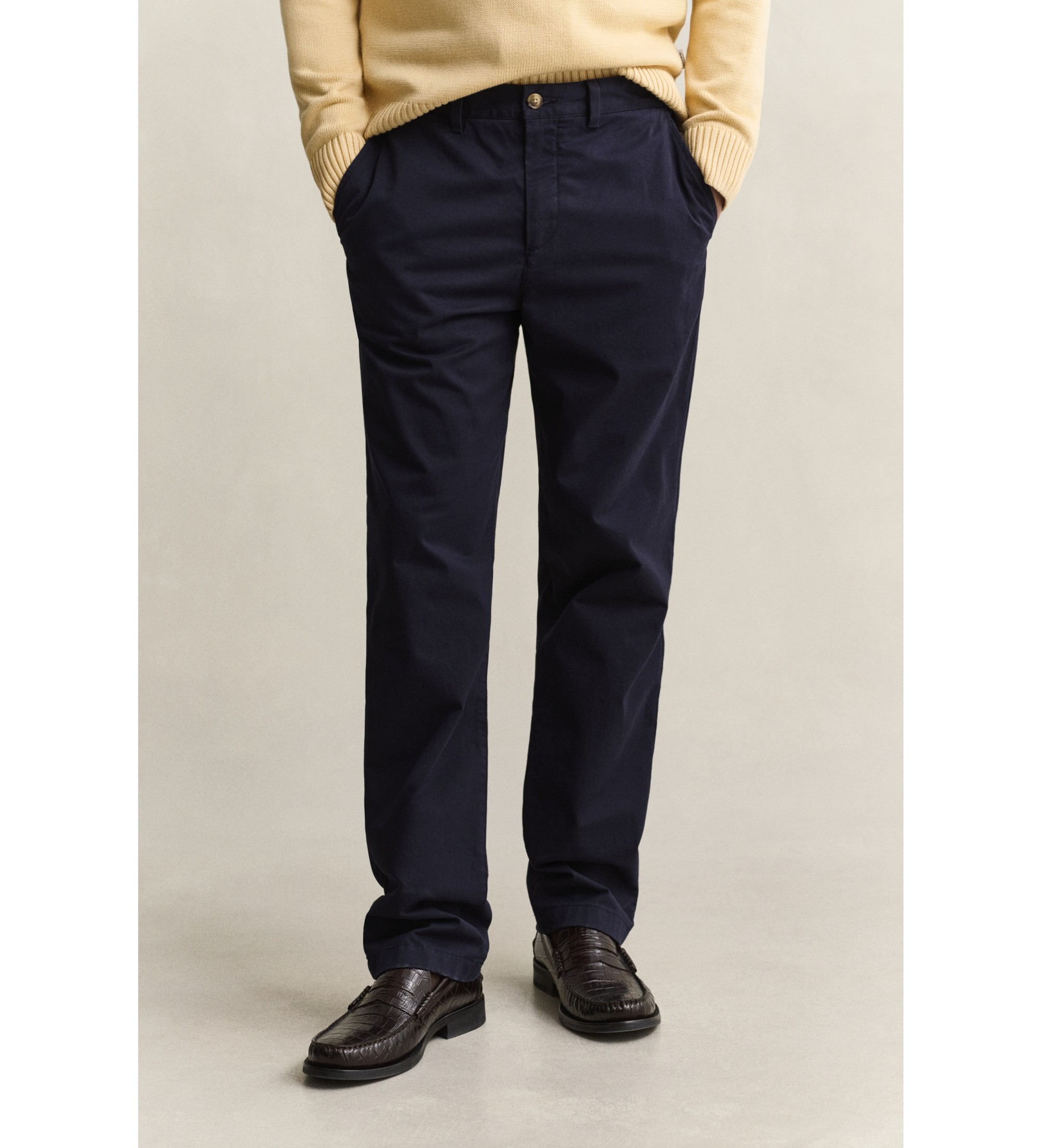 Gant für Herren. 1501001 Chino-Hose Regular Fit marineblau (36/32), Lässig, Baumwolle, Klassisch