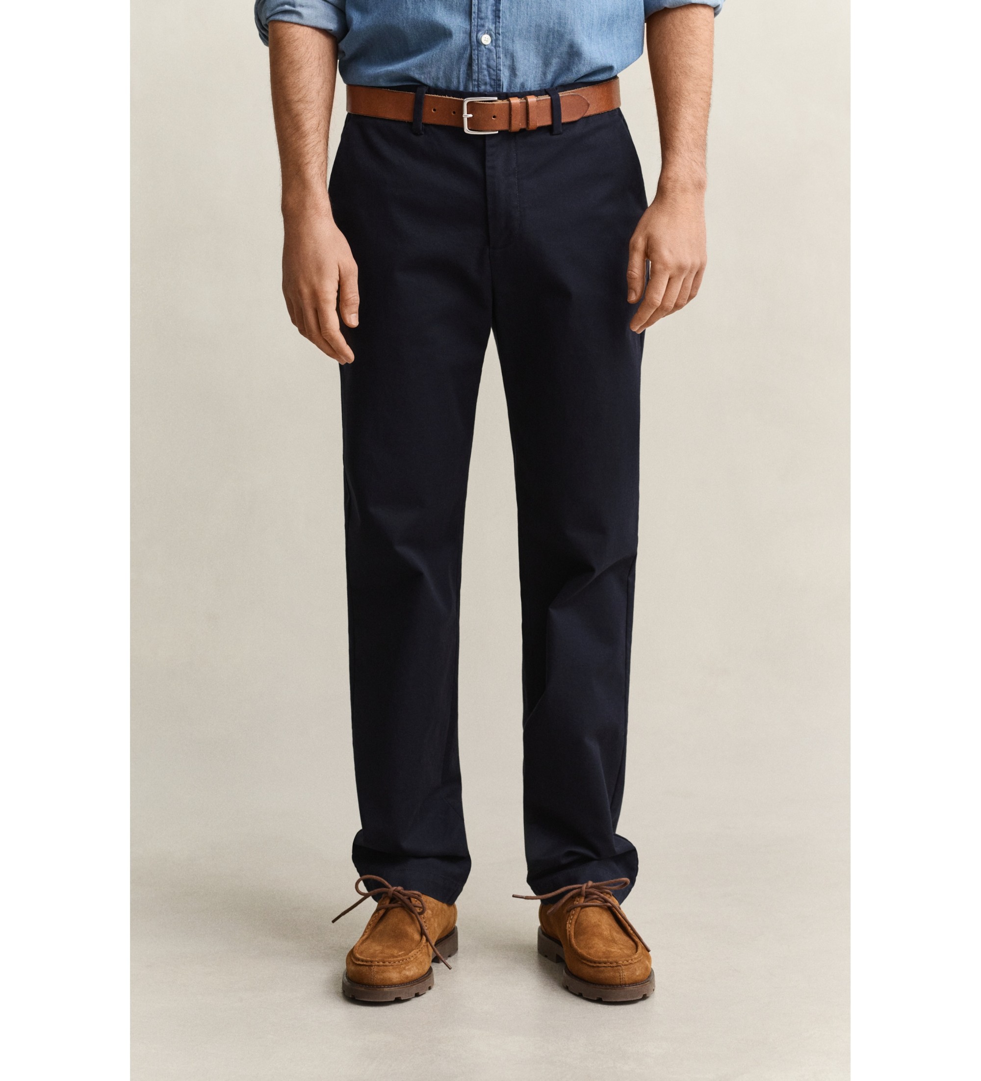 Gant für Herren. 1501006 Chino-Hose Regular Fit Smart marineblau (34/32), Lässig, Baumwolle