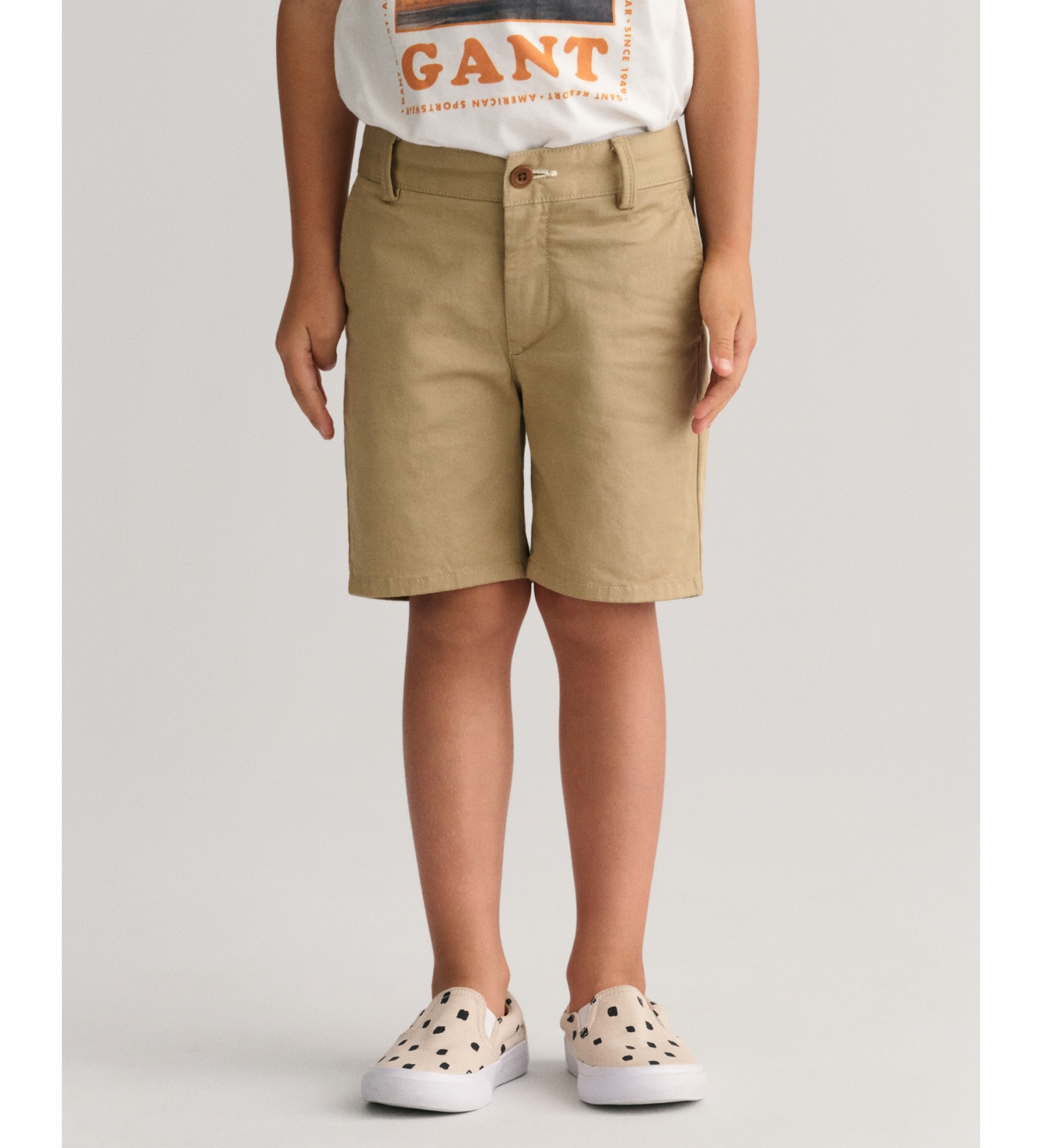 Gant Unisex für Kinder. 820003 Braune Chino-Shorts (3/4años= 98/104cm), Lässig, Baumwolle, Kinderbekleidung