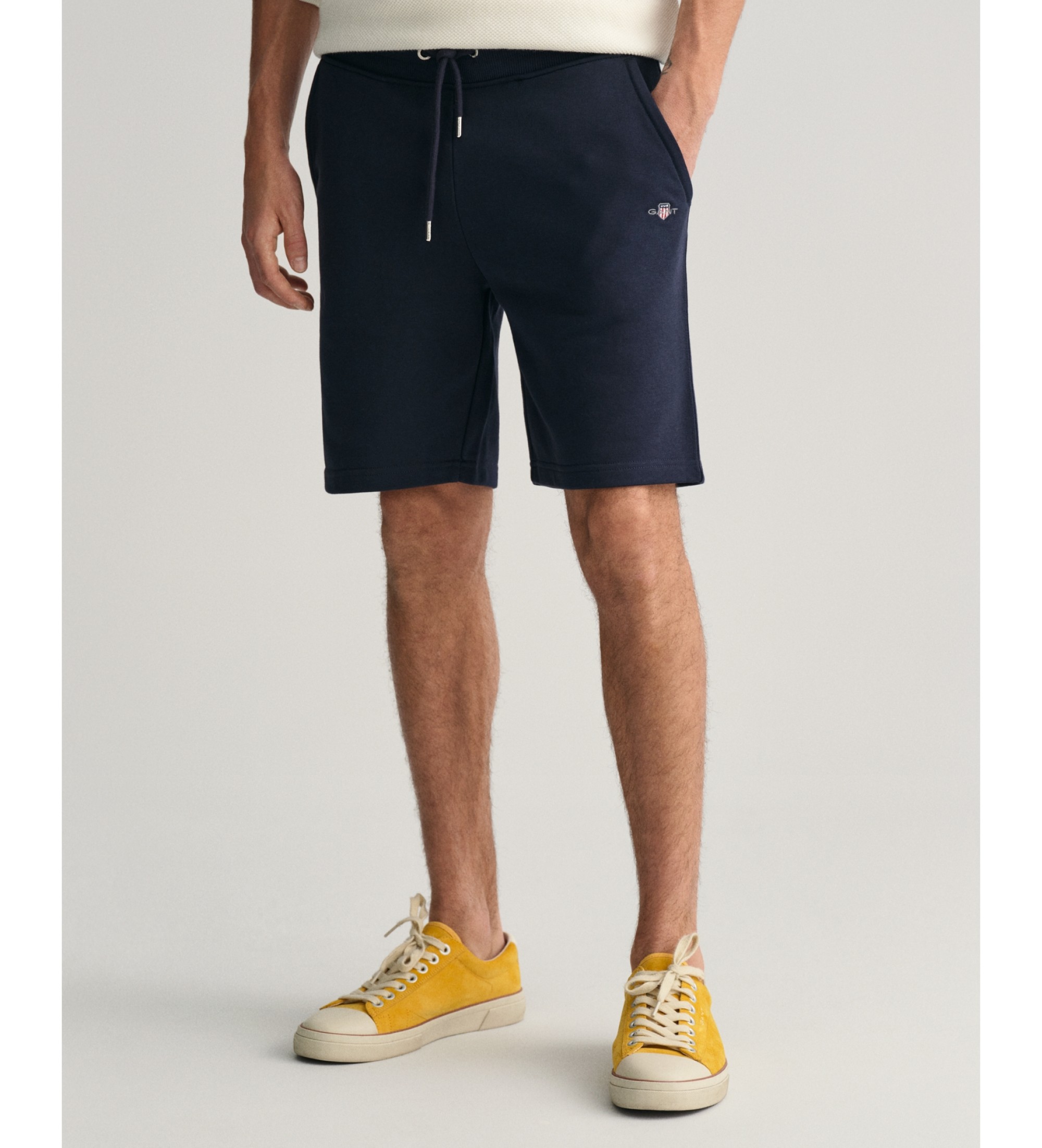 Gantvoor mannen. 2009027 Shield Marine Sportshort (XL), Casual, Katoen, Marineblauw