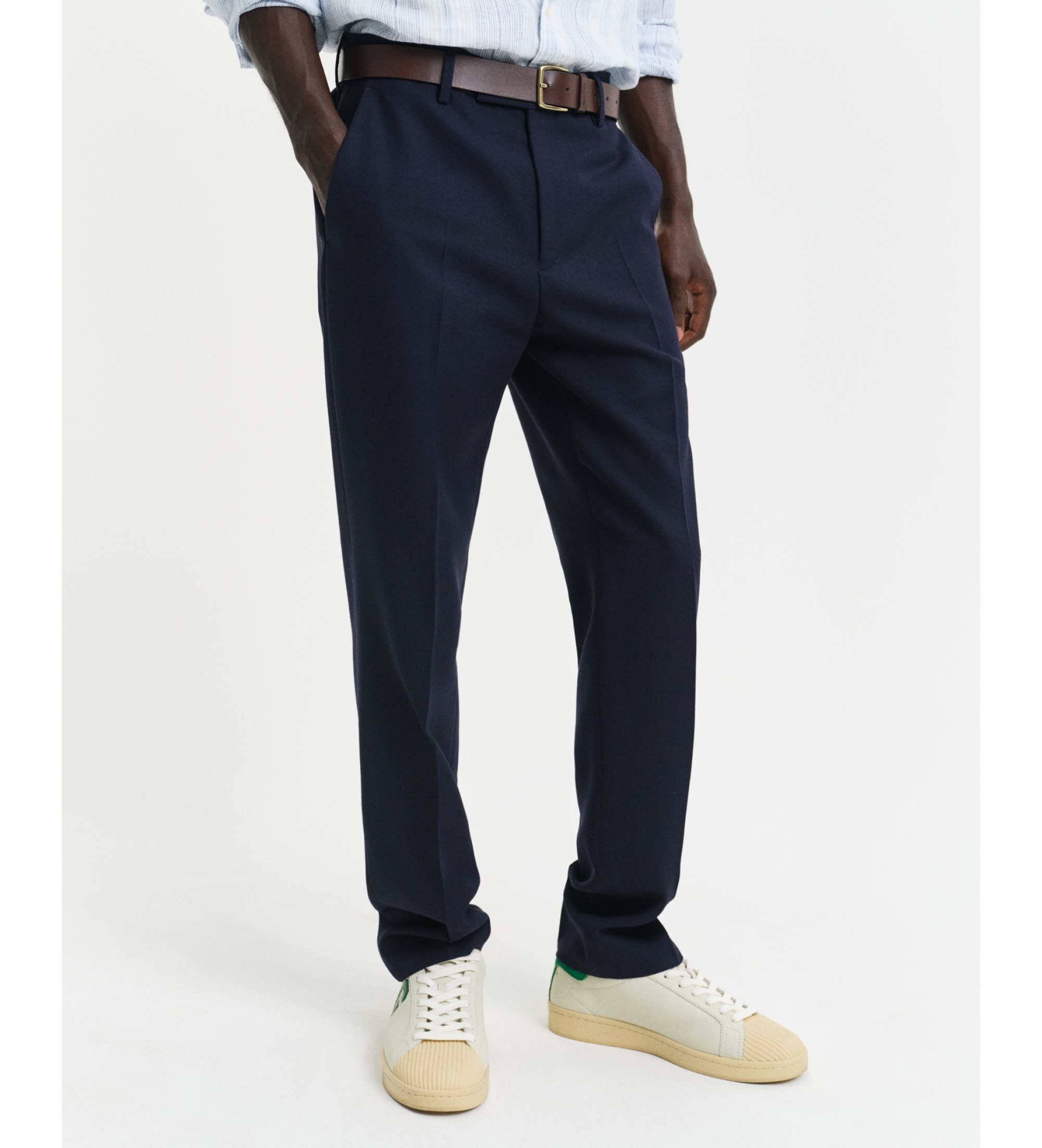 Gant für Herren. 1505338 Club Slim Fit Navy-Hose (52), Lässig, Party, Klassisch, Polyester, Marine