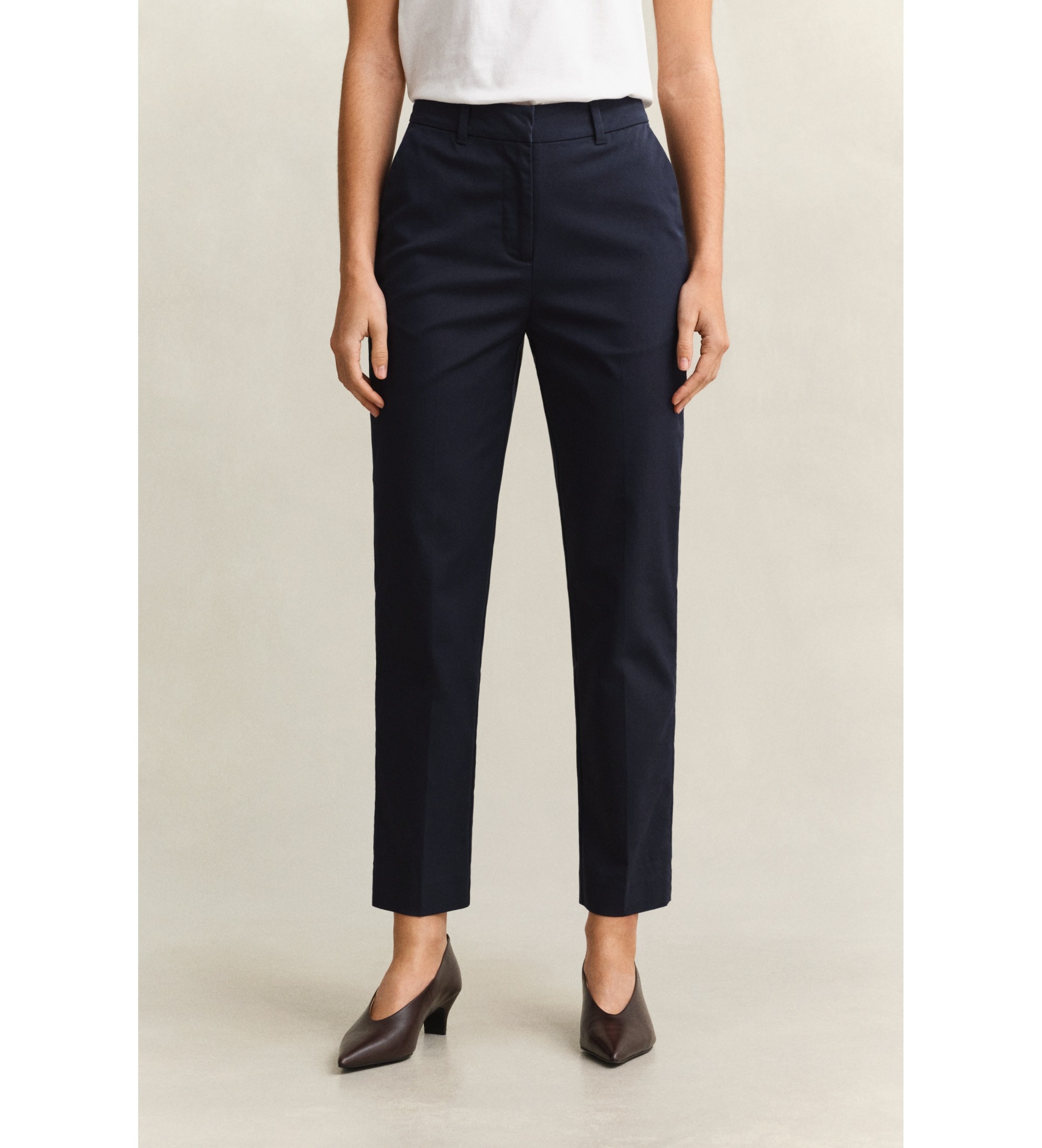 Gant für Damen. 4150379 Elegante Anzughose Slim Fit marineblau (44), Lässig, Baumwolle, Klassisch