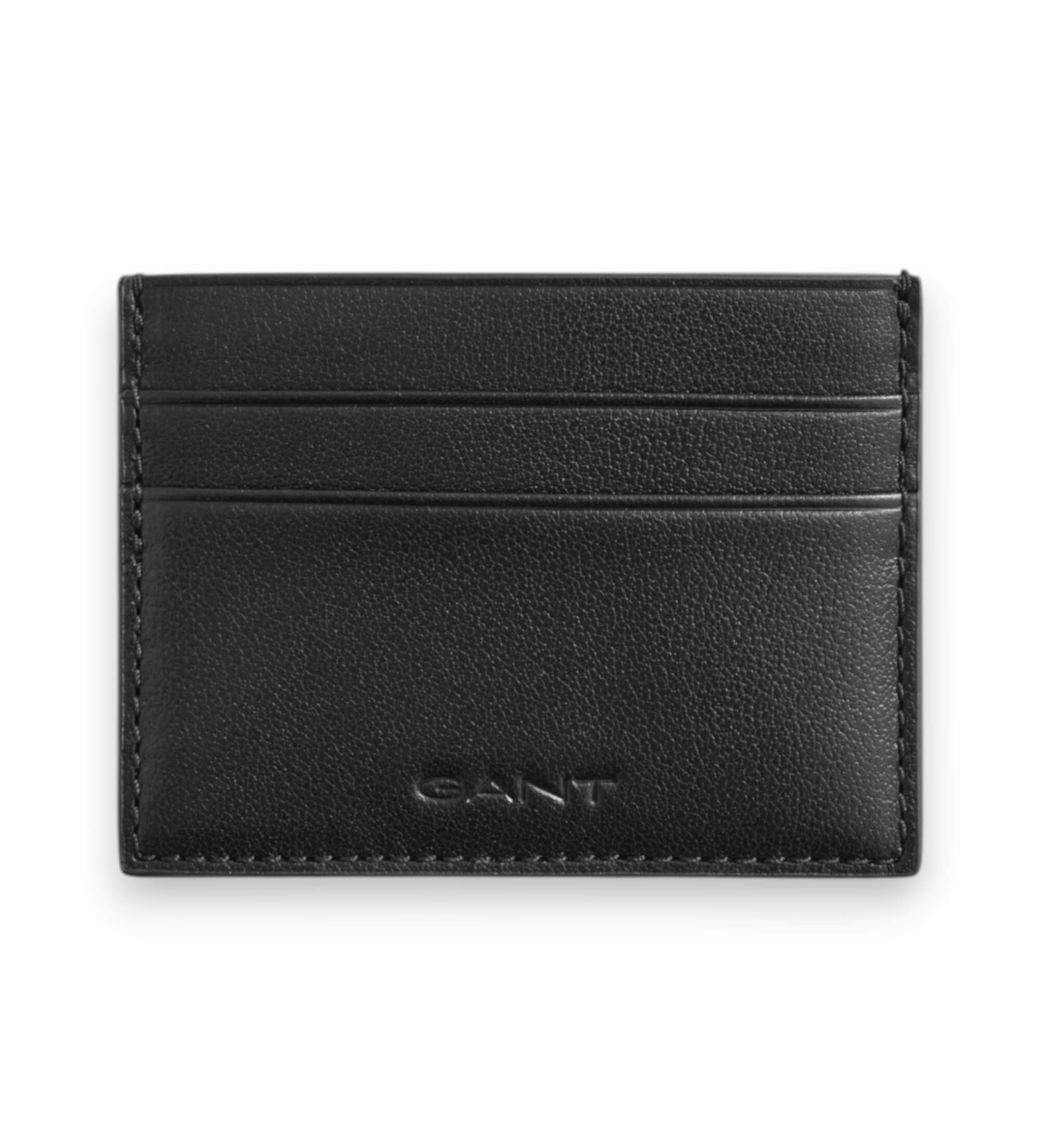 Gant für Herren. 9980084 Kartenetui aus schwarzem Leder (OSFA), Lässig