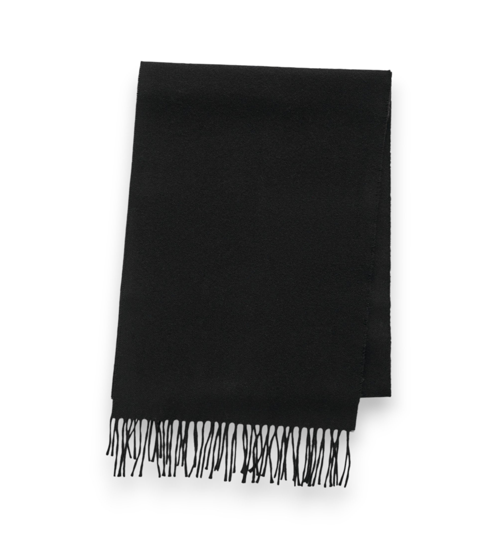 Gant für Herren. 9920203 Schwarzer Wollschal (OSFA), Lässig, Wolle, Klassisch